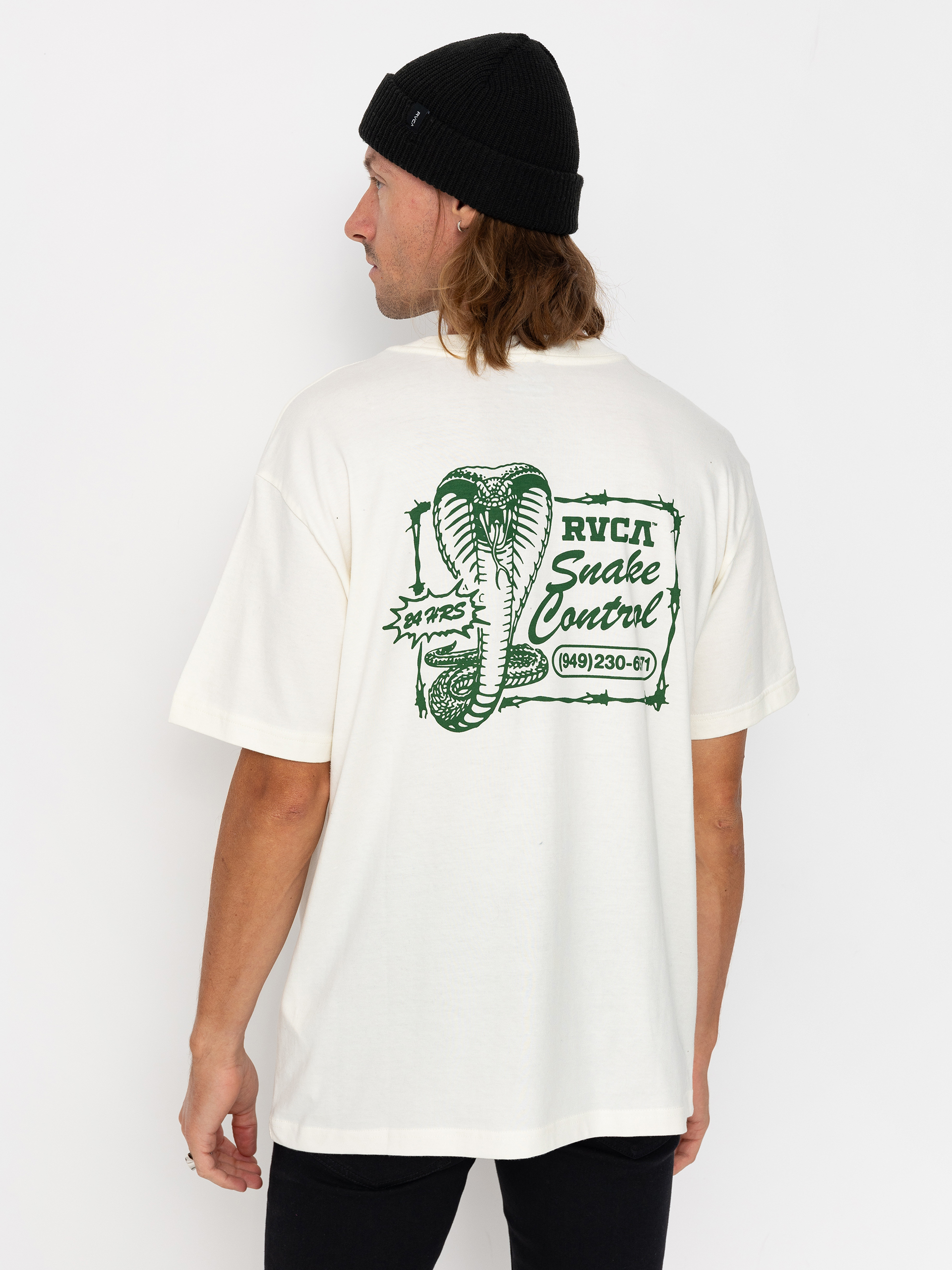 T-shirt RVCA Cobra Service (antique white)