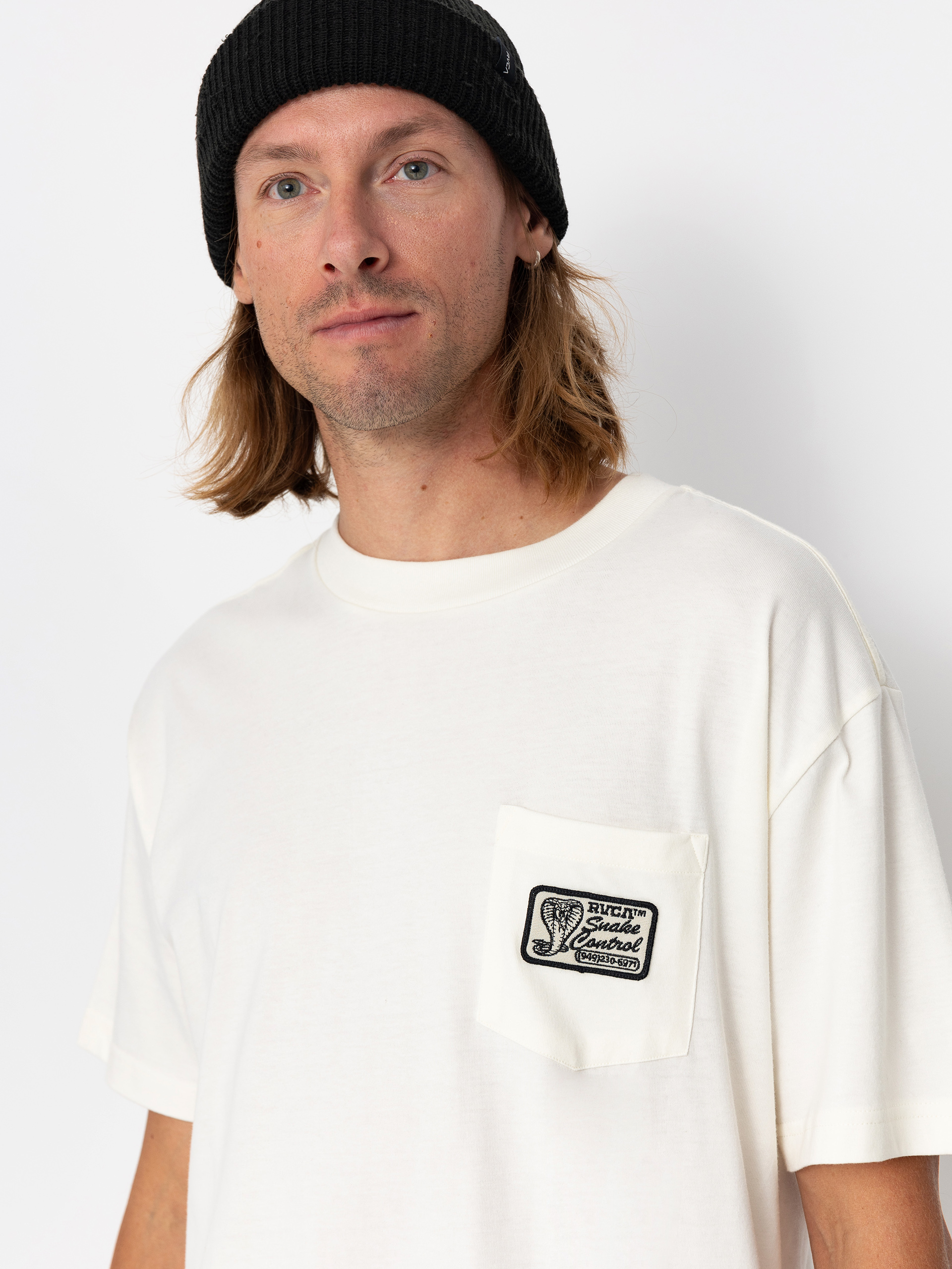 T-shirt RVCA Cobra Service (antique white)