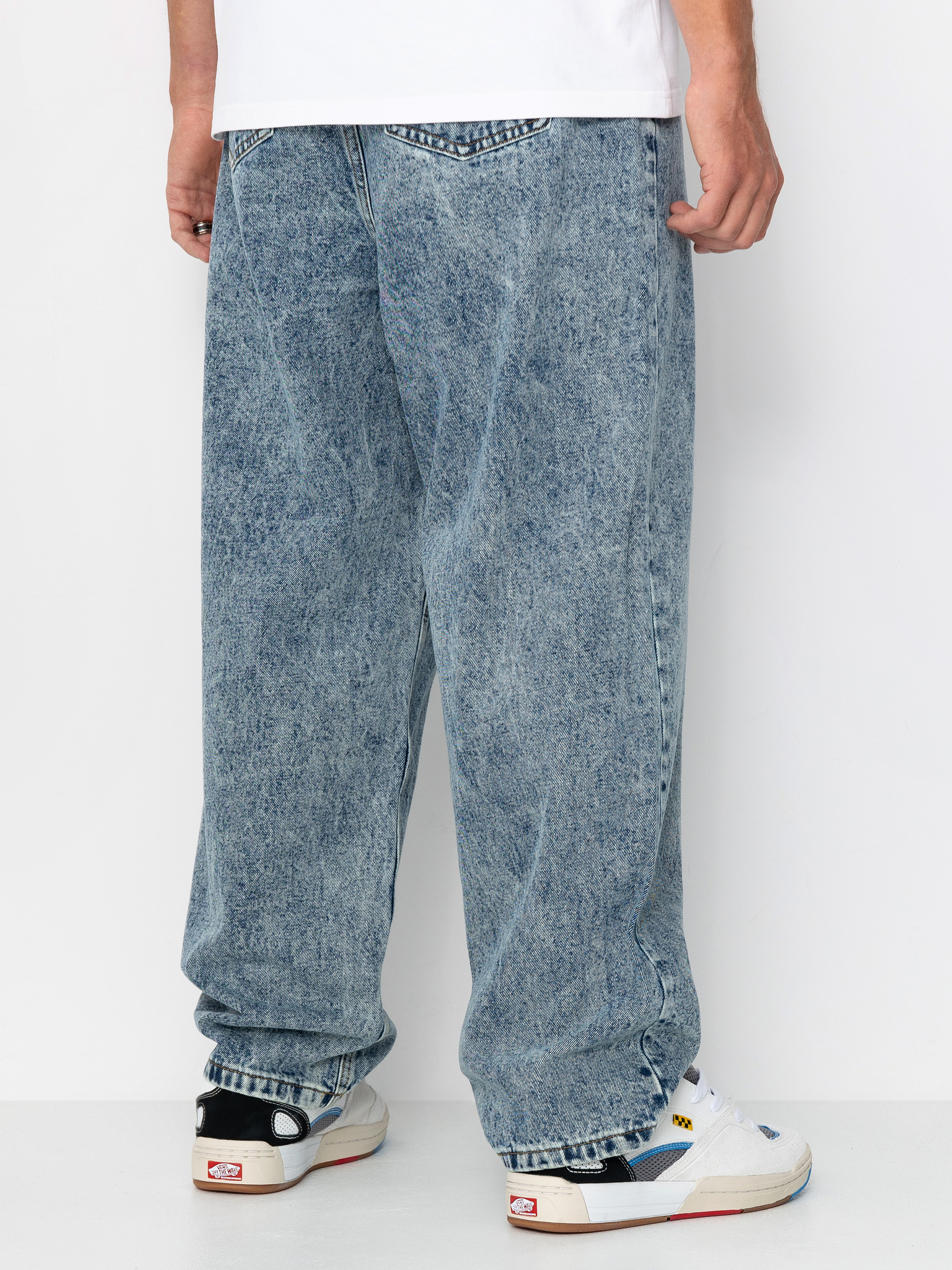 Spodnie Wasted Paris Signature Snow Casper (dark blue)