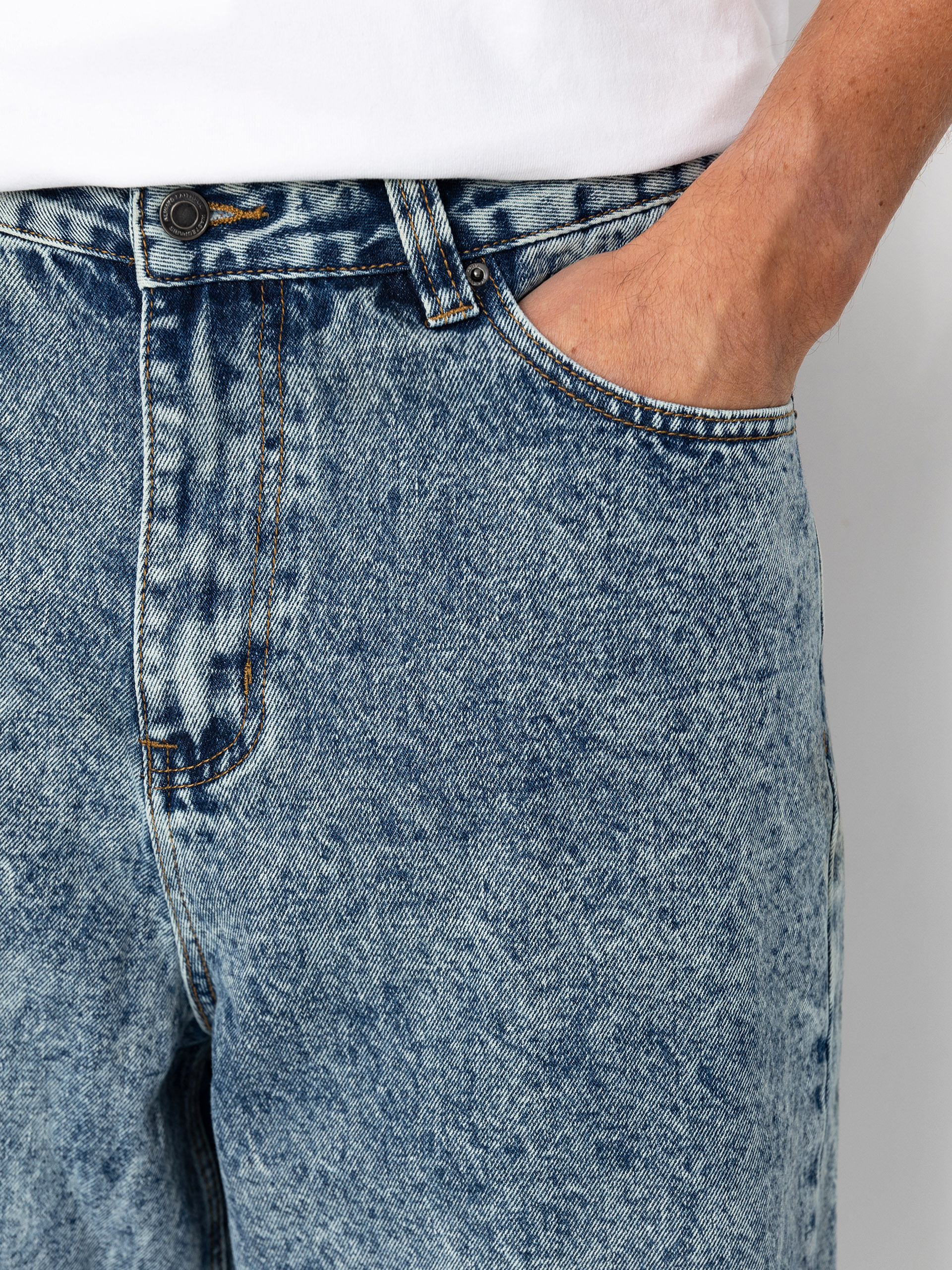 Spodnie Wasted Paris Signature Snow Casper (dark blue)