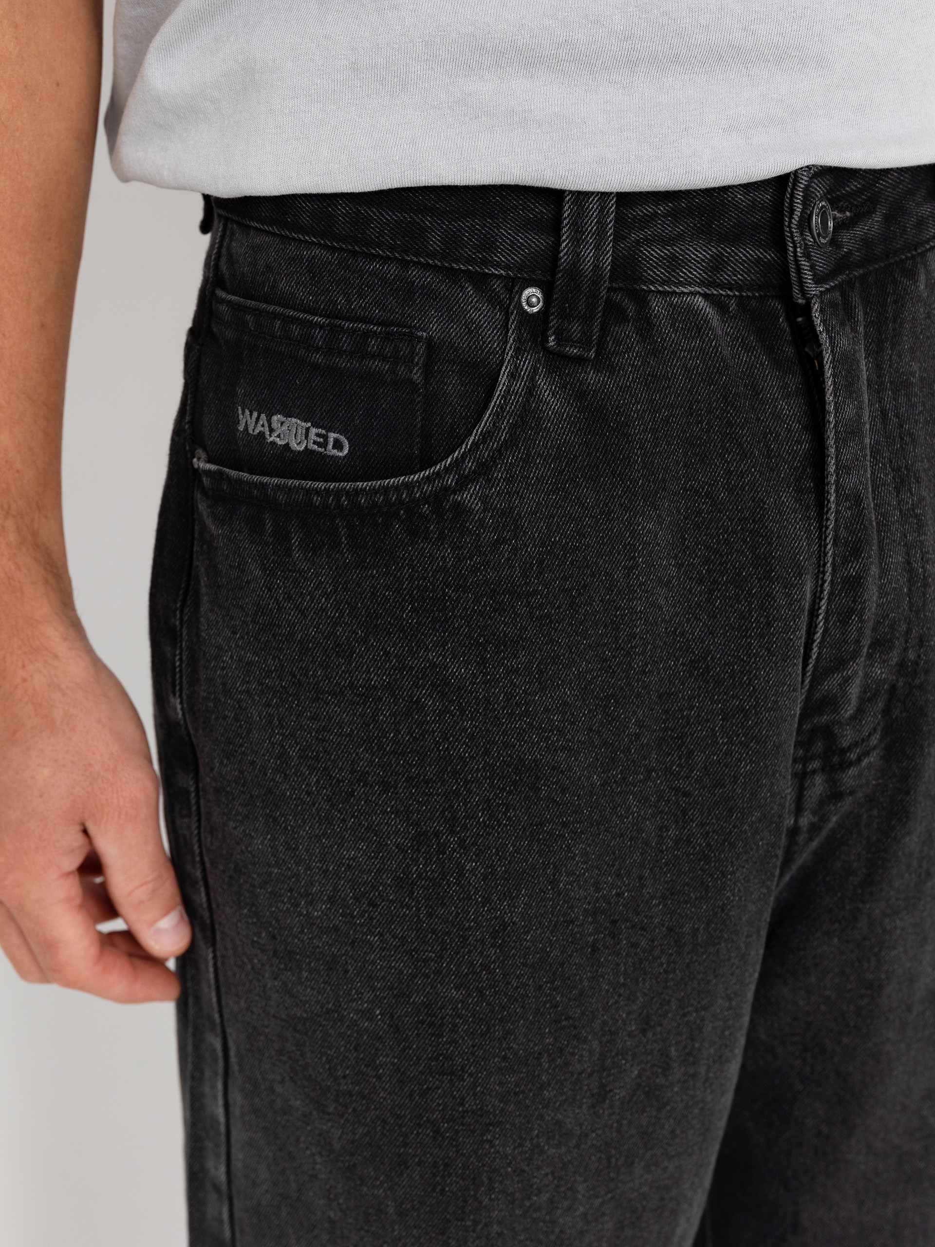 Spodnie Wasted Paris Kingdom Curve Casper (faded black)