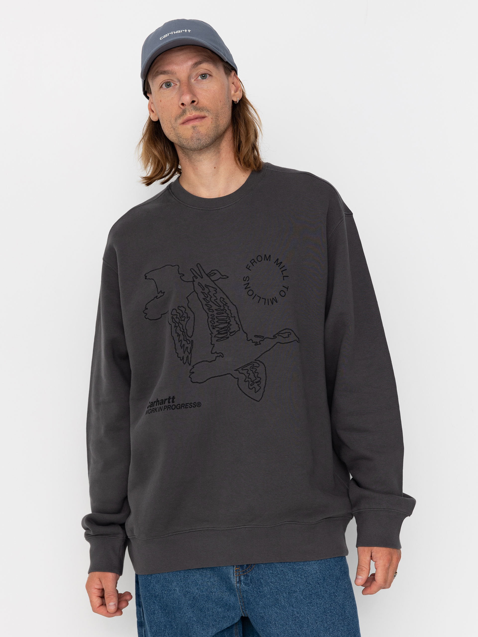 Bluza Carhartt WIP Flying Ducks (graphite)