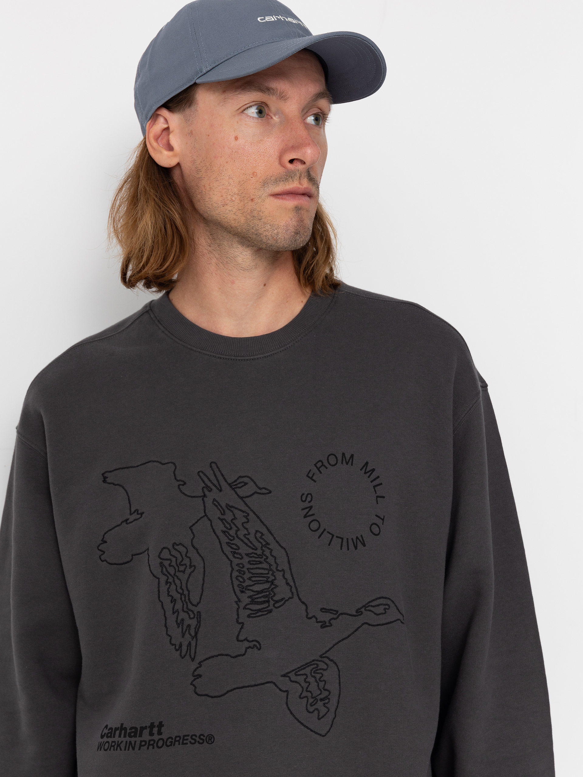 Bluza Carhartt WIP Flying Ducks (graphite)