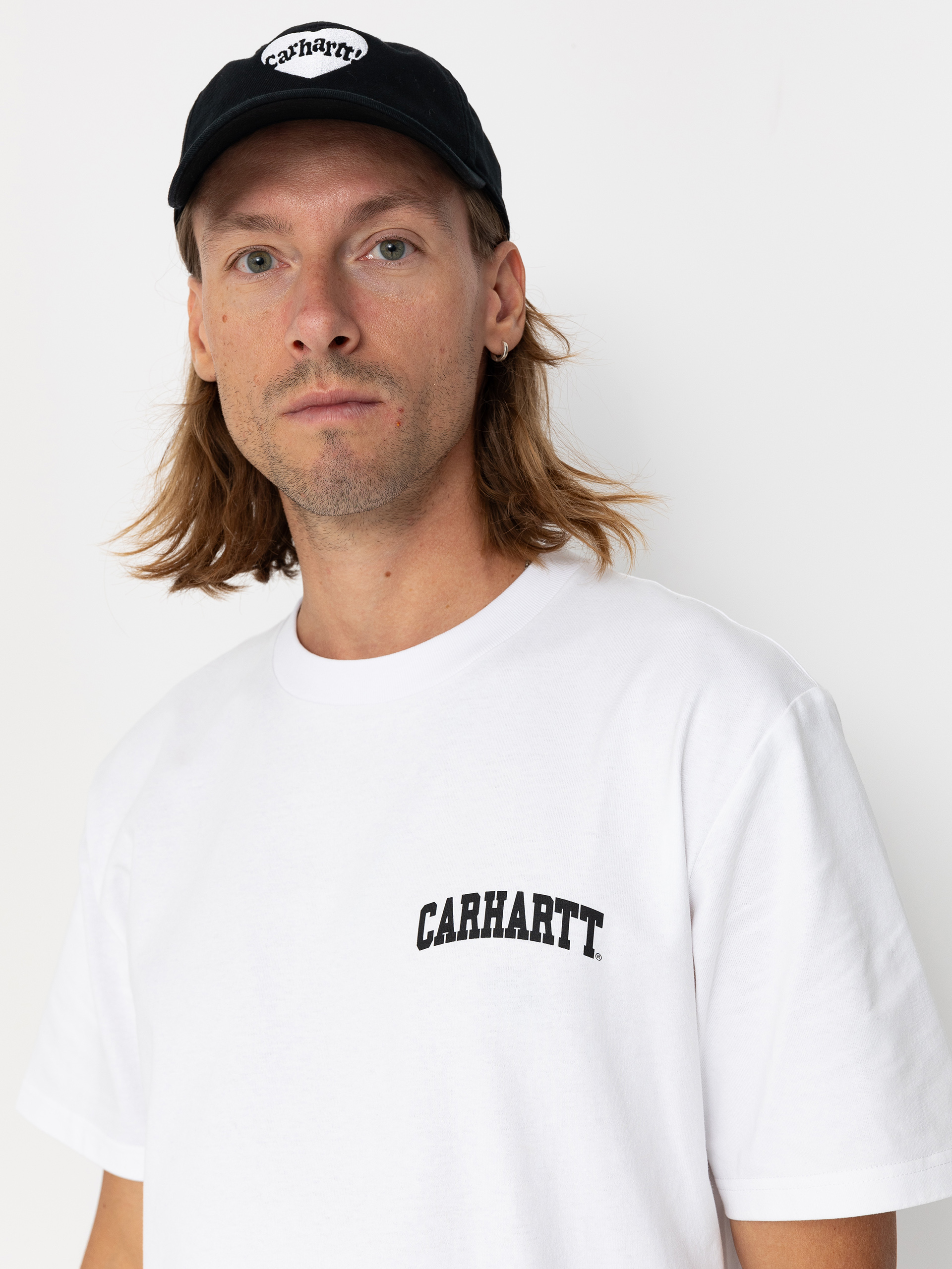 T-shirt Carhartt WIP University Script (white/black)