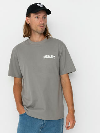 T-shirt Carhartt WIP University Script (misty grey/white)