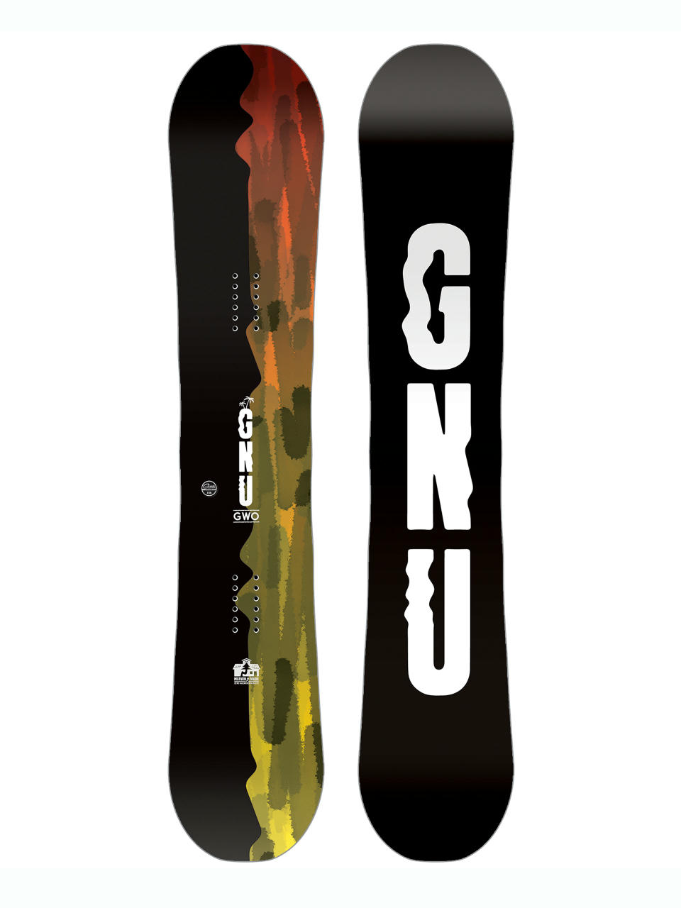 Męska Deska snowboardowa Gnu Gwo (black)