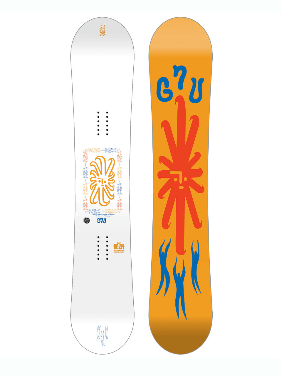 Męska Deska snowboardowa Gnu Headspace (light orange)