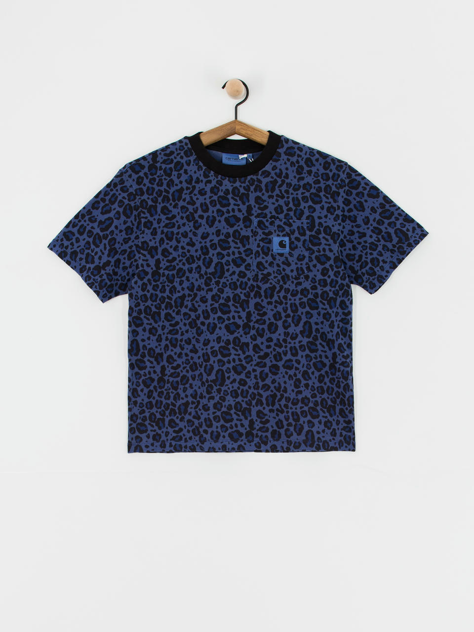 T-shirt Carhartt WIP Leo Pocket Wmn (camo leo/aura)