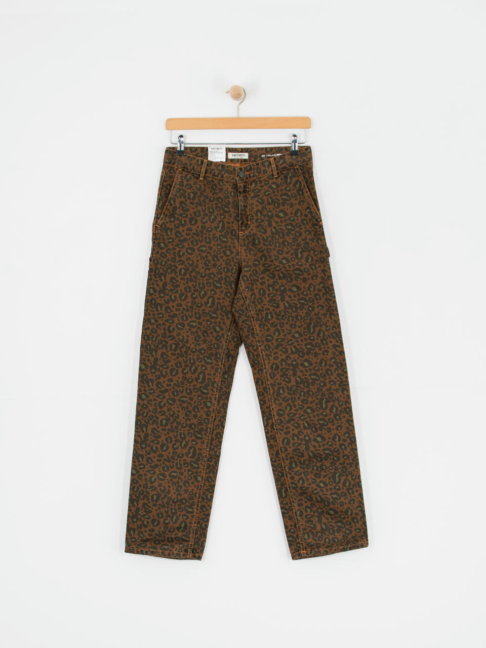 Spodnie Carhartt WIP Leo Pierce Wmn (camo leo/tamarind/tamarind)