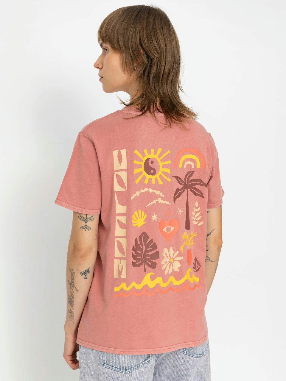 T-shirt Volcom Lock It Up Wmn (mauve rose)