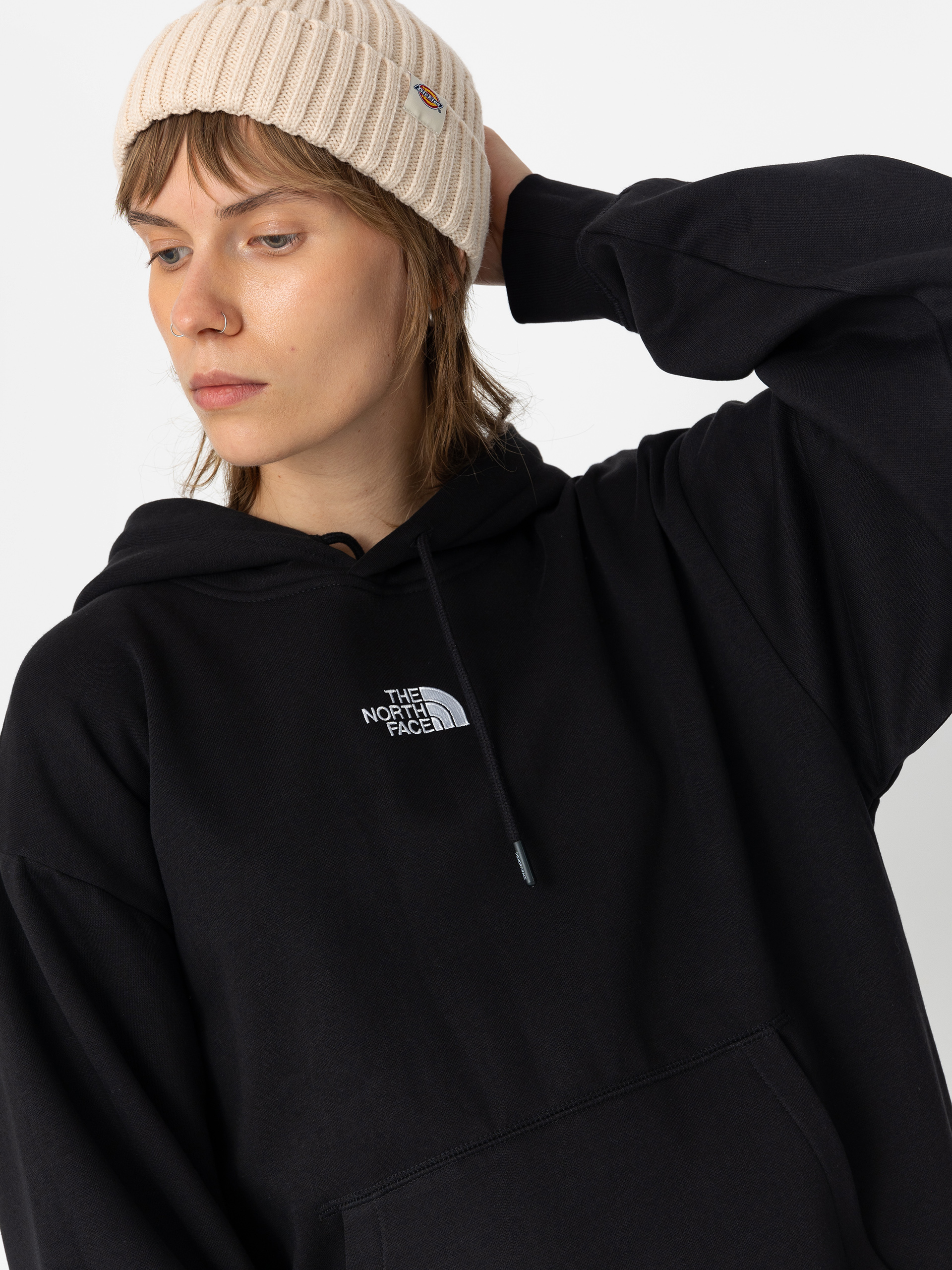 Bluza z kapturem The North Face Essential Oversize HD Wmn (tnf black)