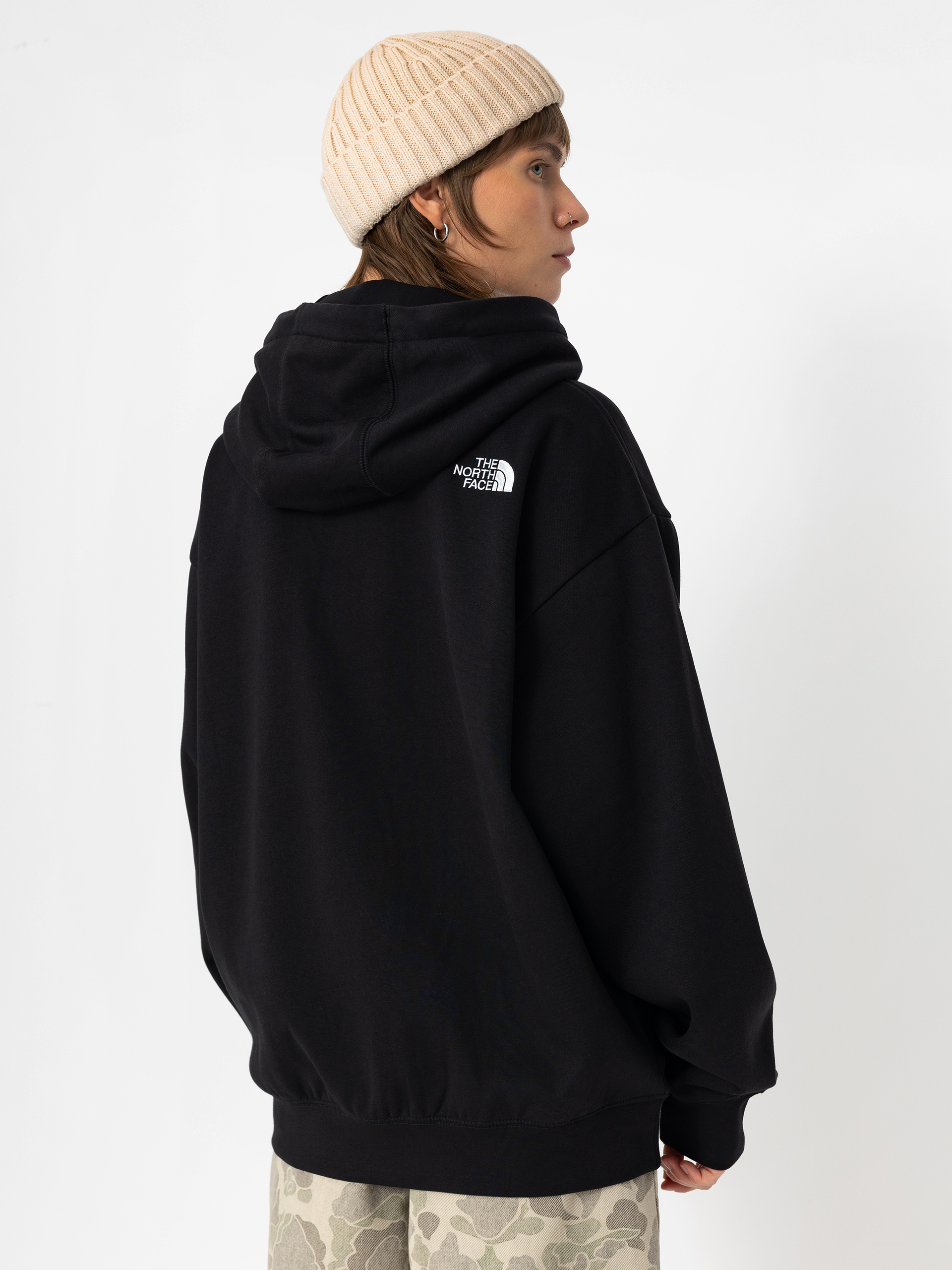 Bluza z kapturem The North Face Essential Oversize HD Wmn (tnf black)