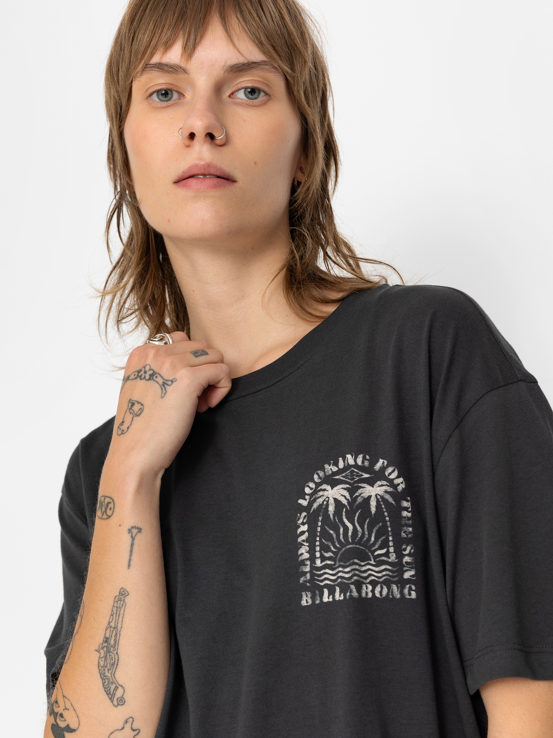 T-shirt Billabong Always Looking Wmn (off black)