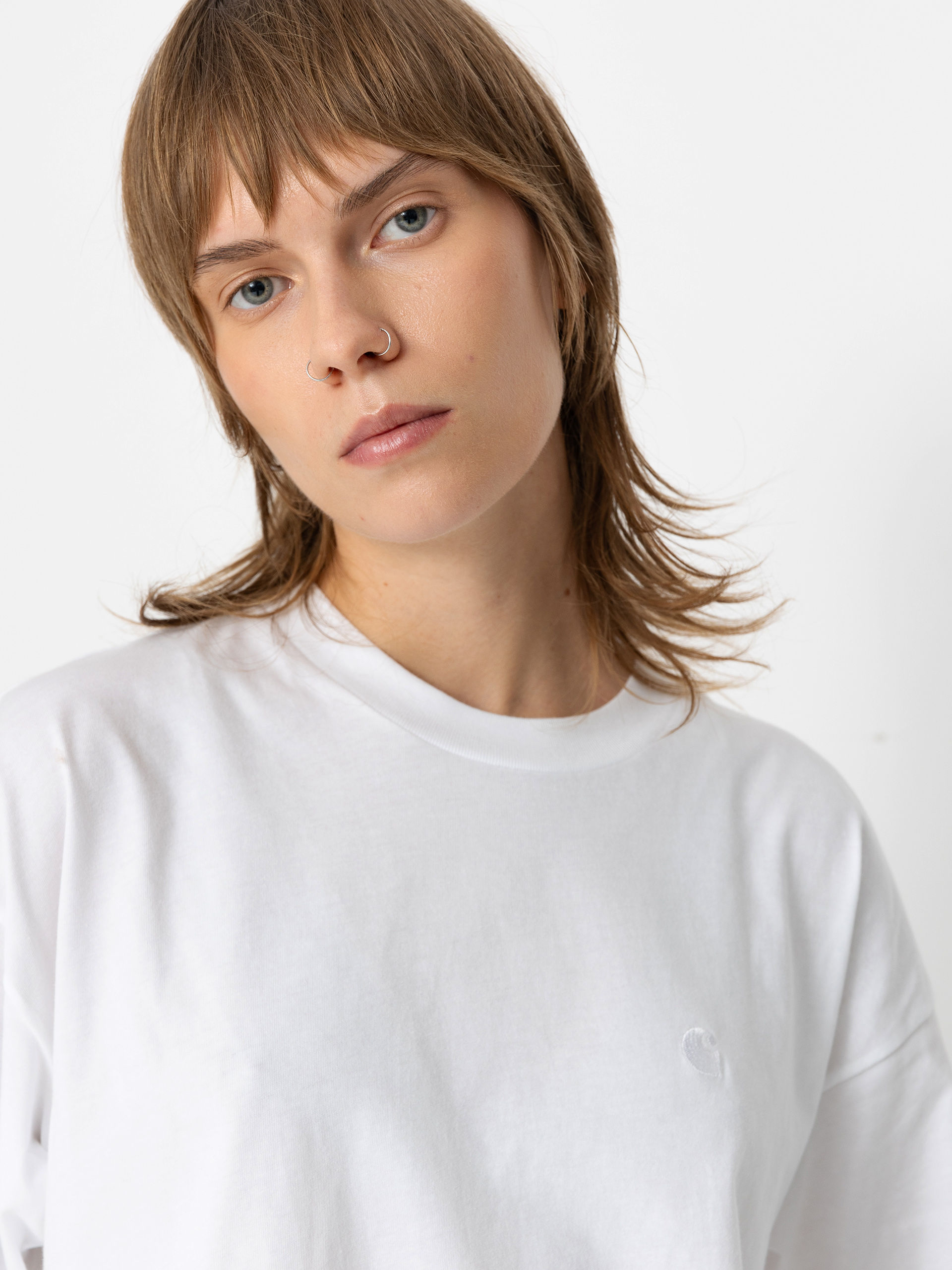 T-shirt Carhartt WIP Chester Wmn (white)