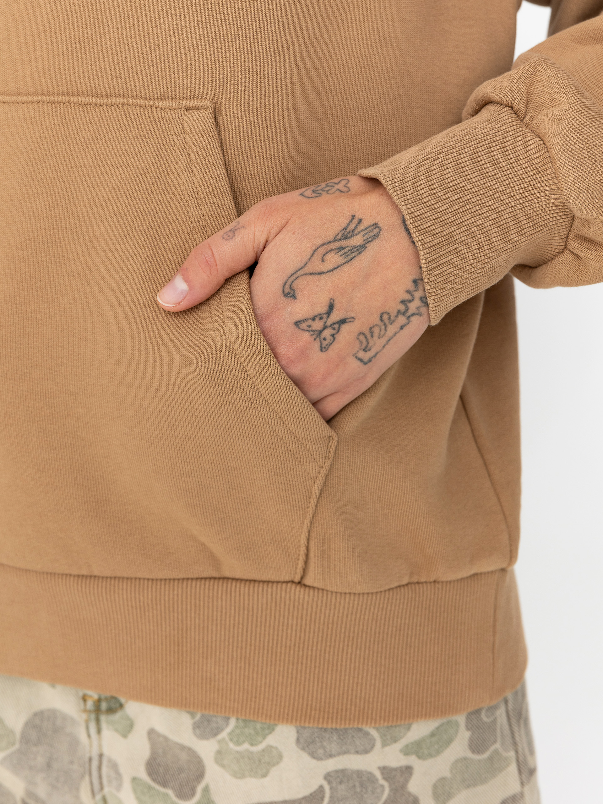 Bluza z kapturem Carhartt WIP Casey HD Wmn (peanut/silver)