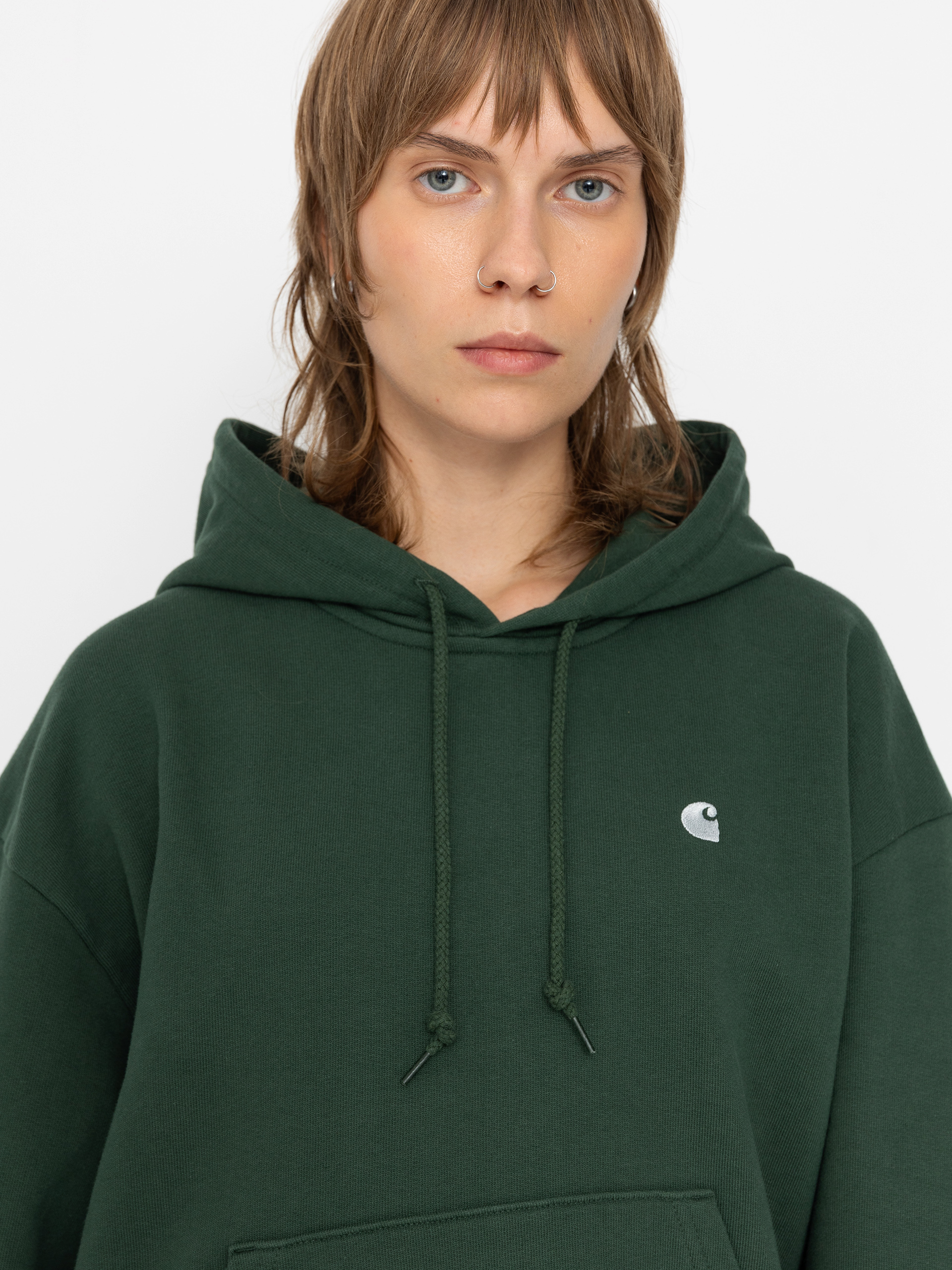 Bluza z kapturem Carhartt WIP Casey HD Wmn (sycamore tree/silver)