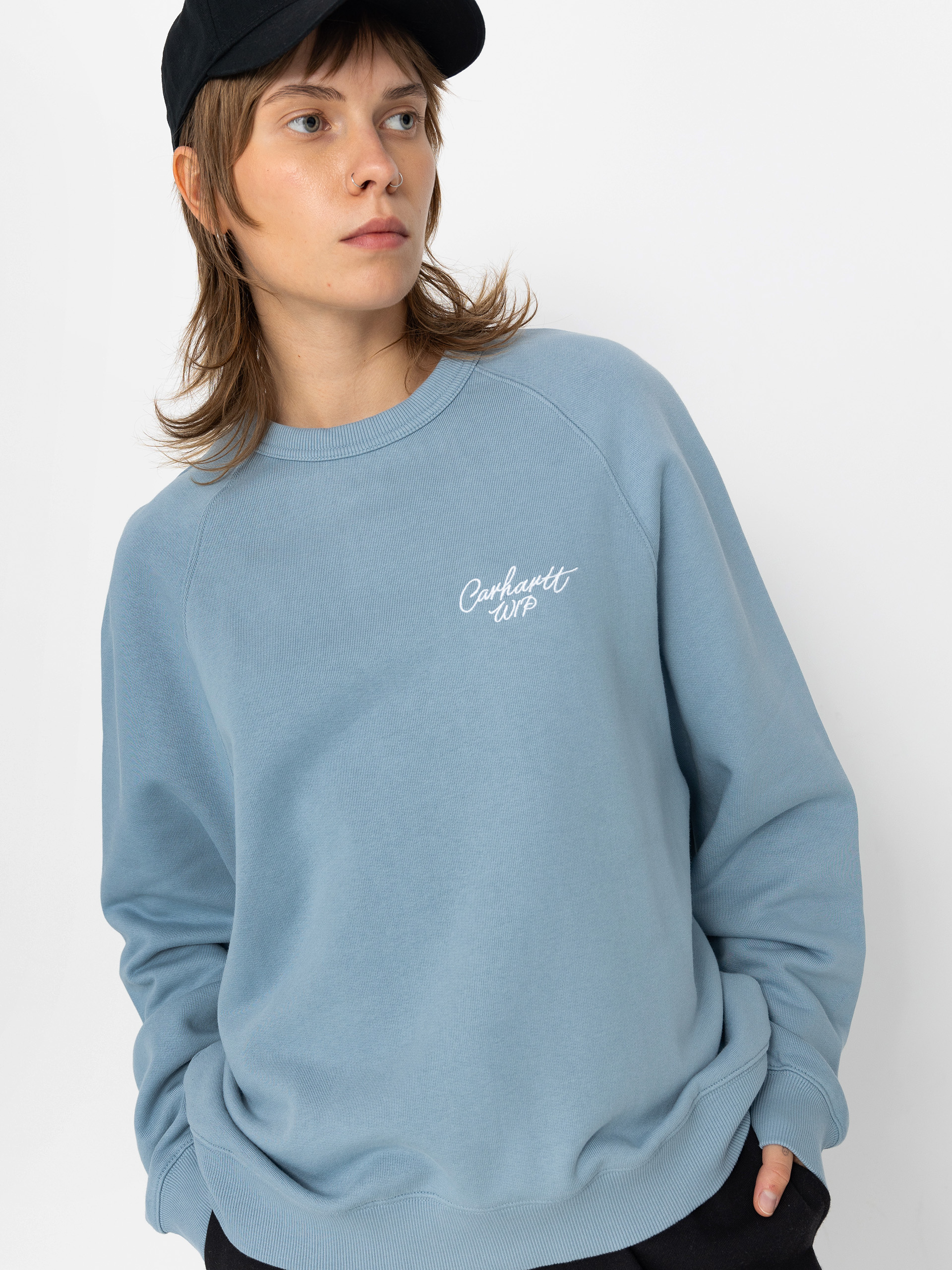 Bluza Carhartt WIP Signature Wmn (dusty ice/white)