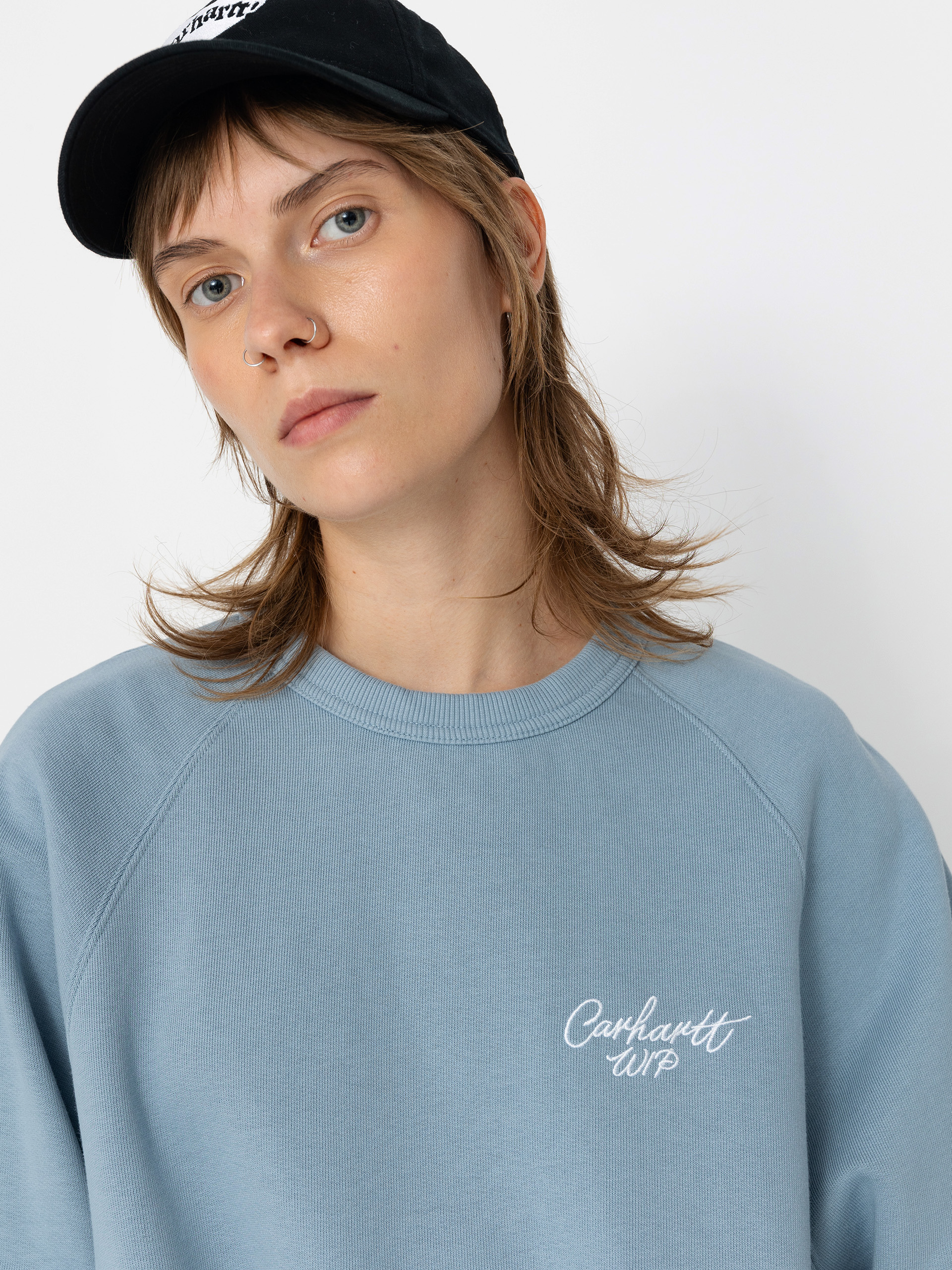 Bluza Carhartt WIP Signature Wmn (dusty ice/white)