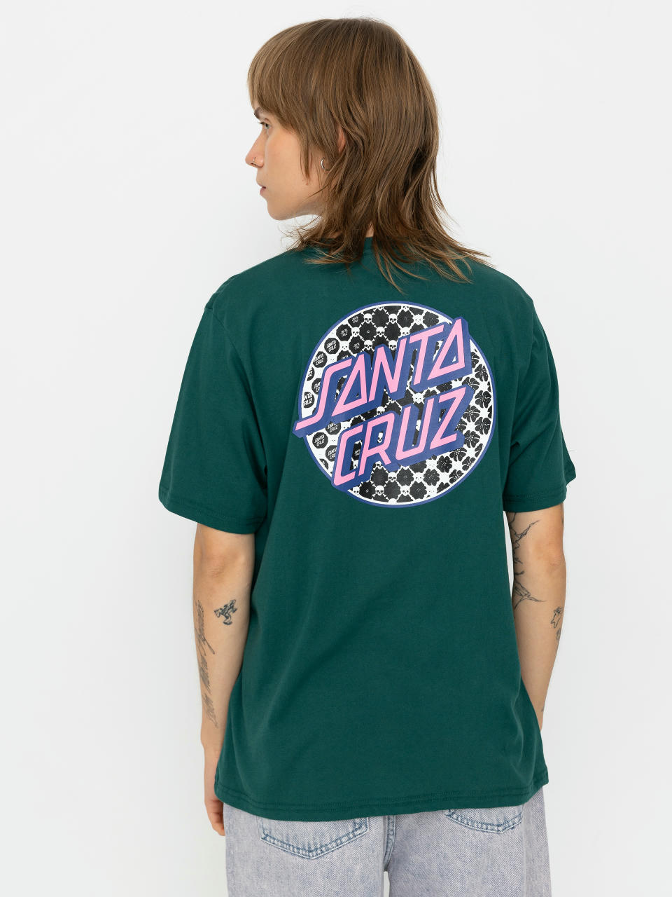 T-shirt Santa Cruz Meyer Freestyle Dot Wmn (emerald)