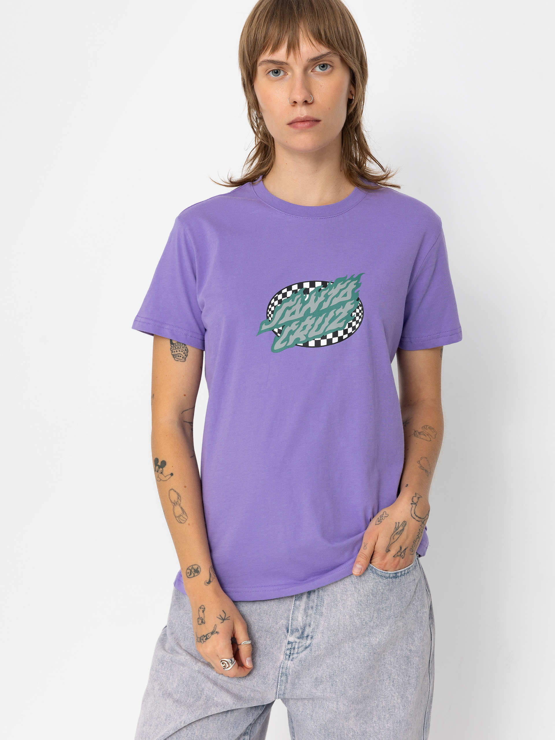 T-shirt Santa Cruz Goal Flame Wmn (meta mauve)