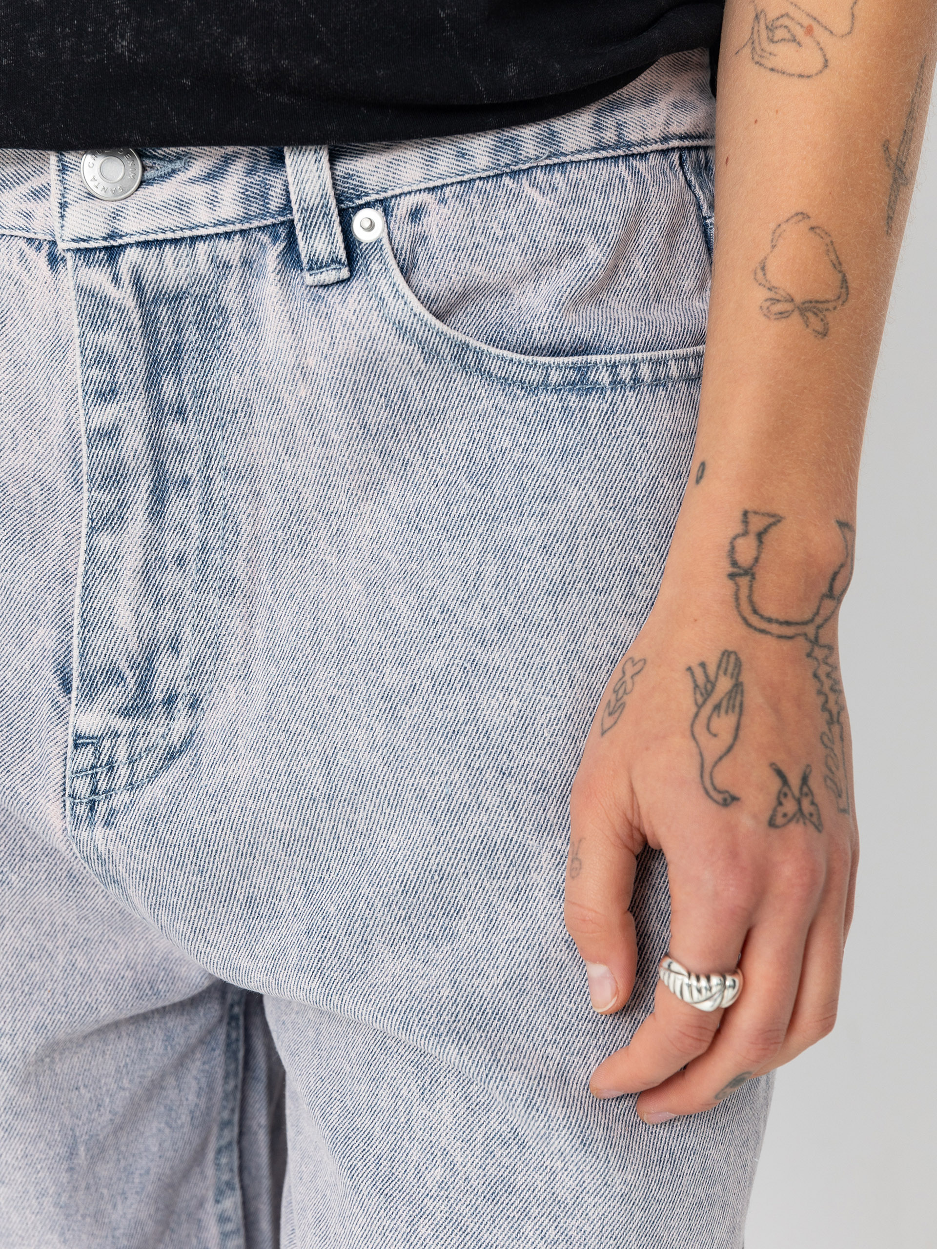 Spodnie Santa Cruz Classic Baggy Jeans Wmn (rose quartz tint)