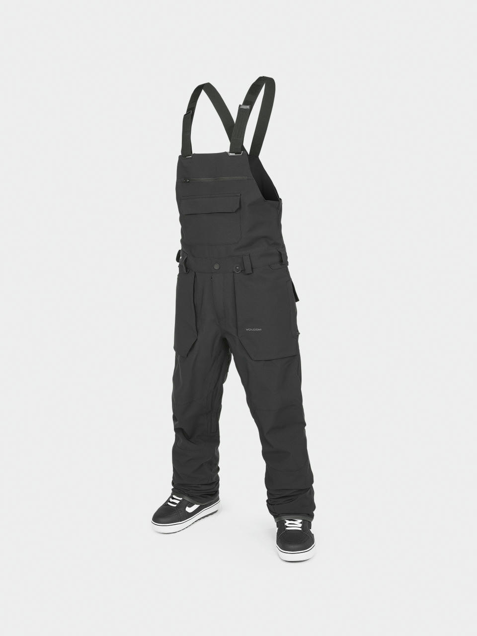 Męskie Spodnie snowboardowe Volcom Roan Bib Overall (black)