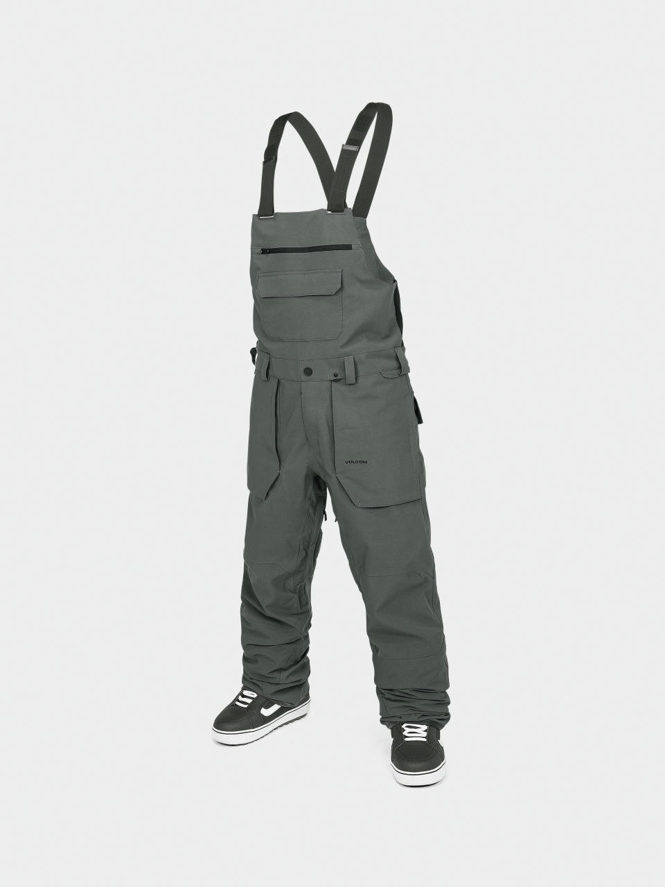 Męskie Spodnie snowboardowe Volcom Roan Bib Overall (charcoal)