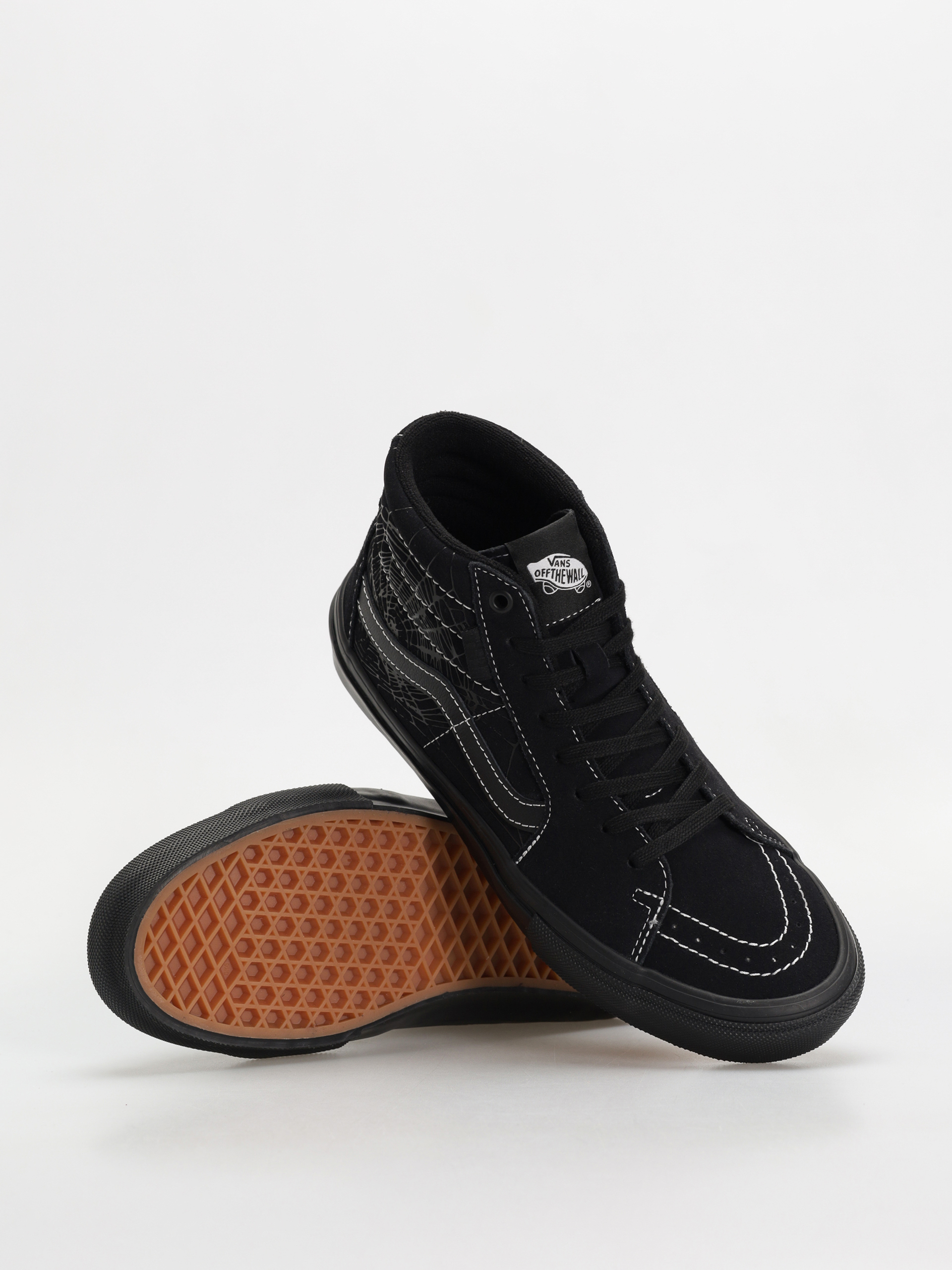 Buty Vans Skate Sk8 Hi (web dark grey/black)