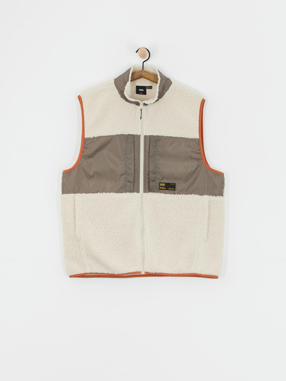 Kamizelka Vans Trevor Sherpa Fz Vest (oatmeal/bungee cord)