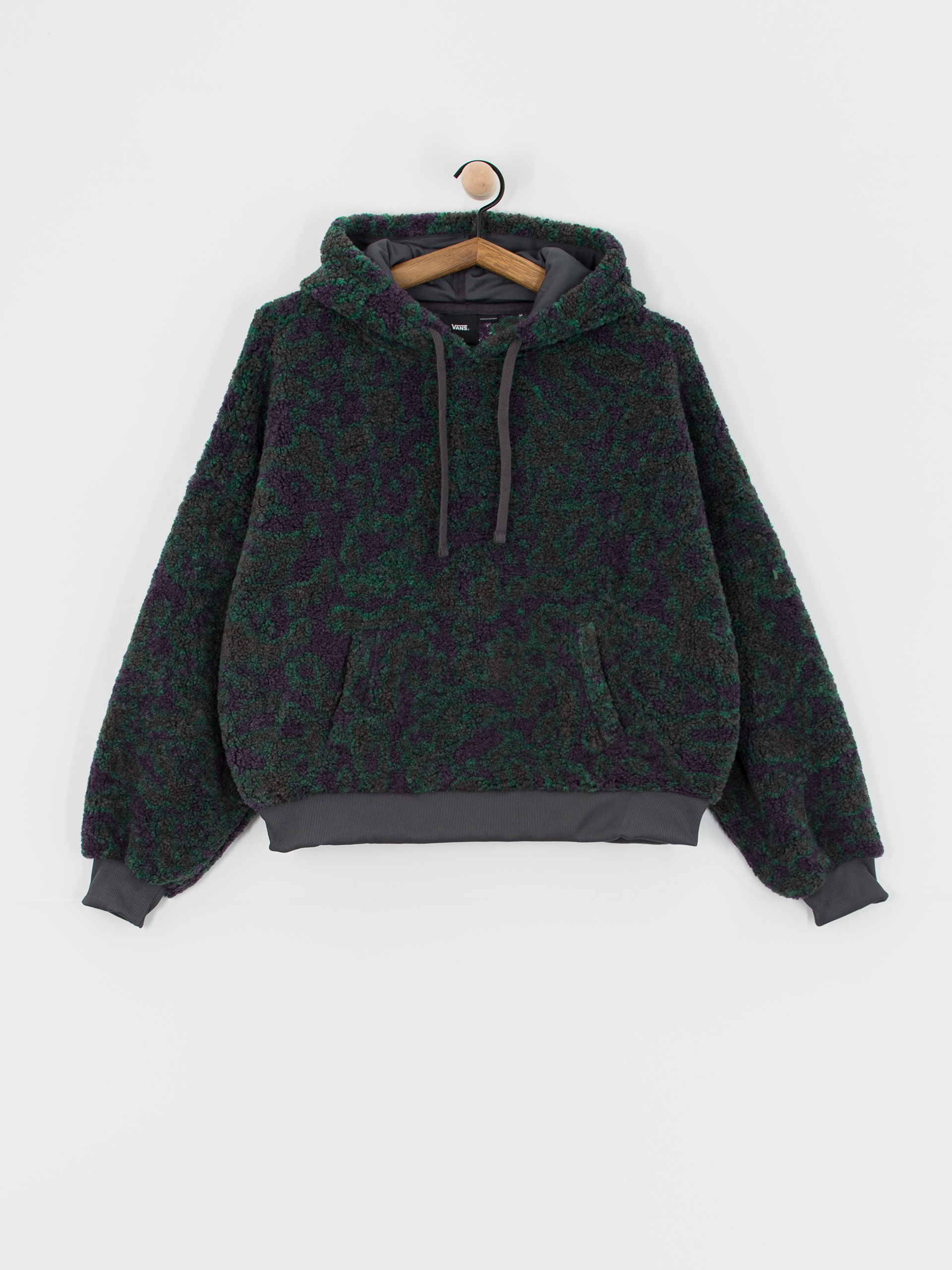 Bluza z kapturem Vans Collett Boucle Loose HD Wmn (asphalt)
