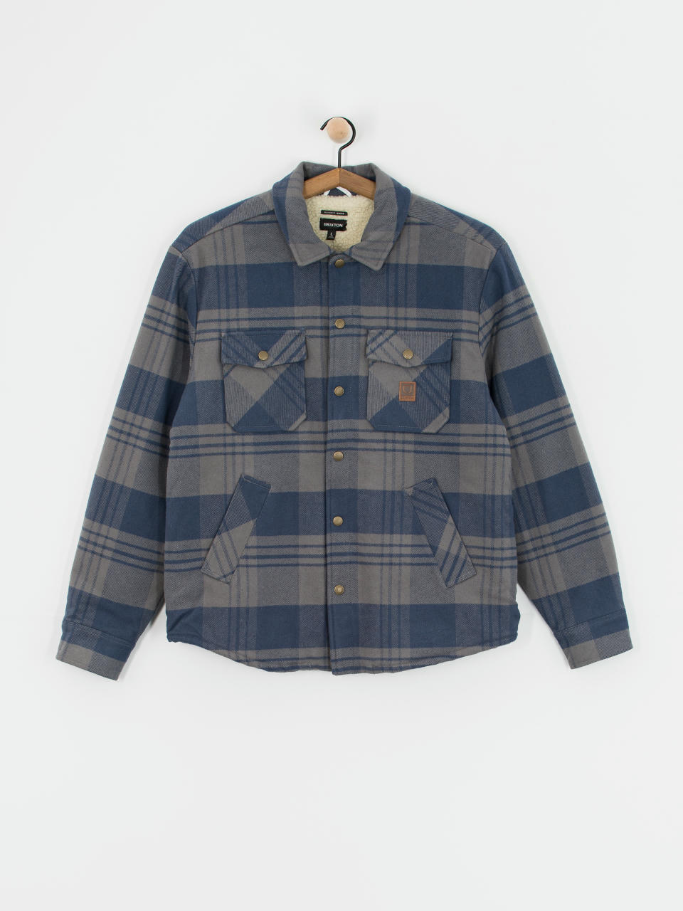 Kurtka Brixton Durham Lined (washed navy/beige plaid)