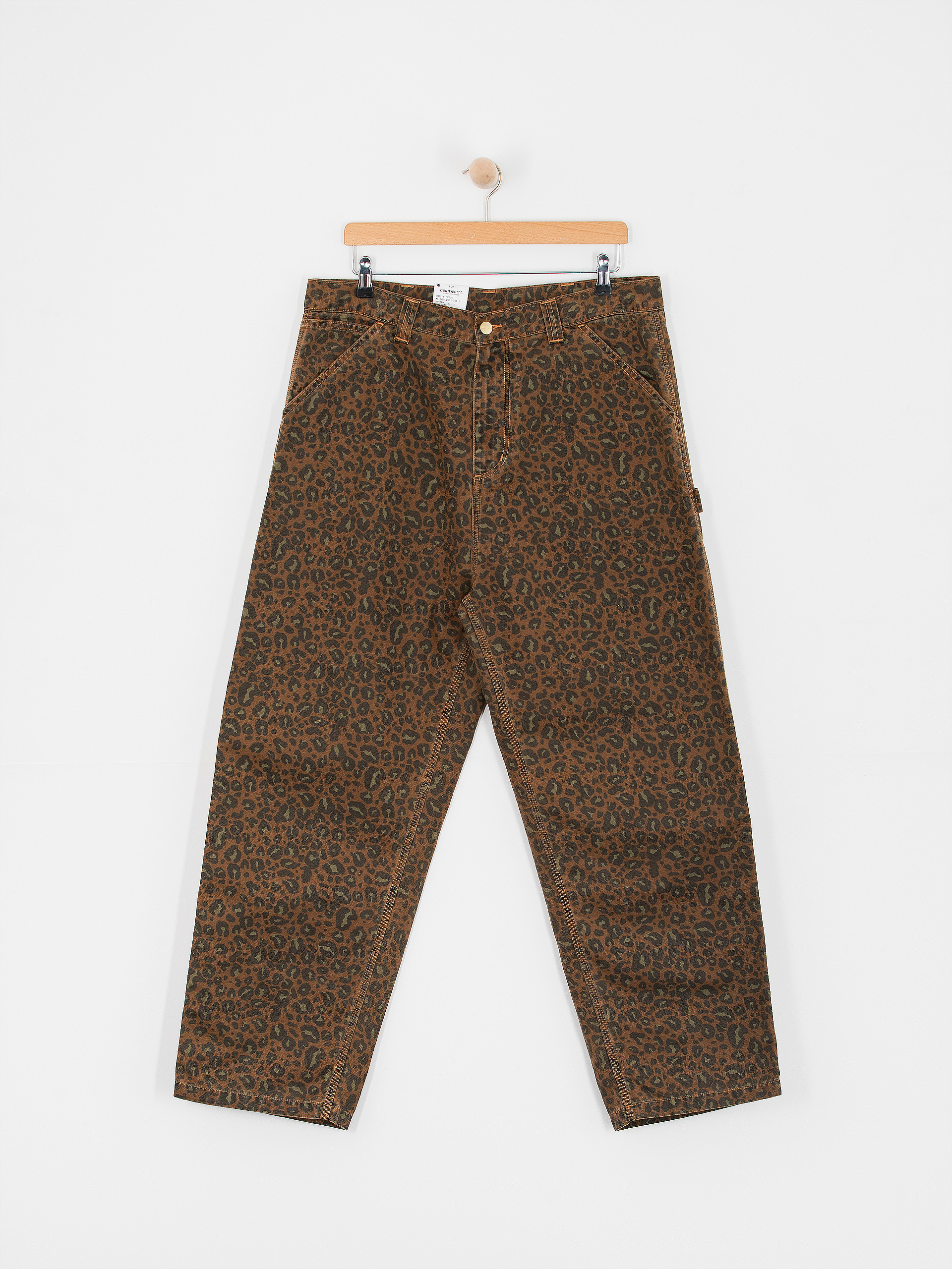 パンツ carhartt og single knee pant S brown Spodnie Carhartt WIP OG Single Knee - brązowy, camo (camo