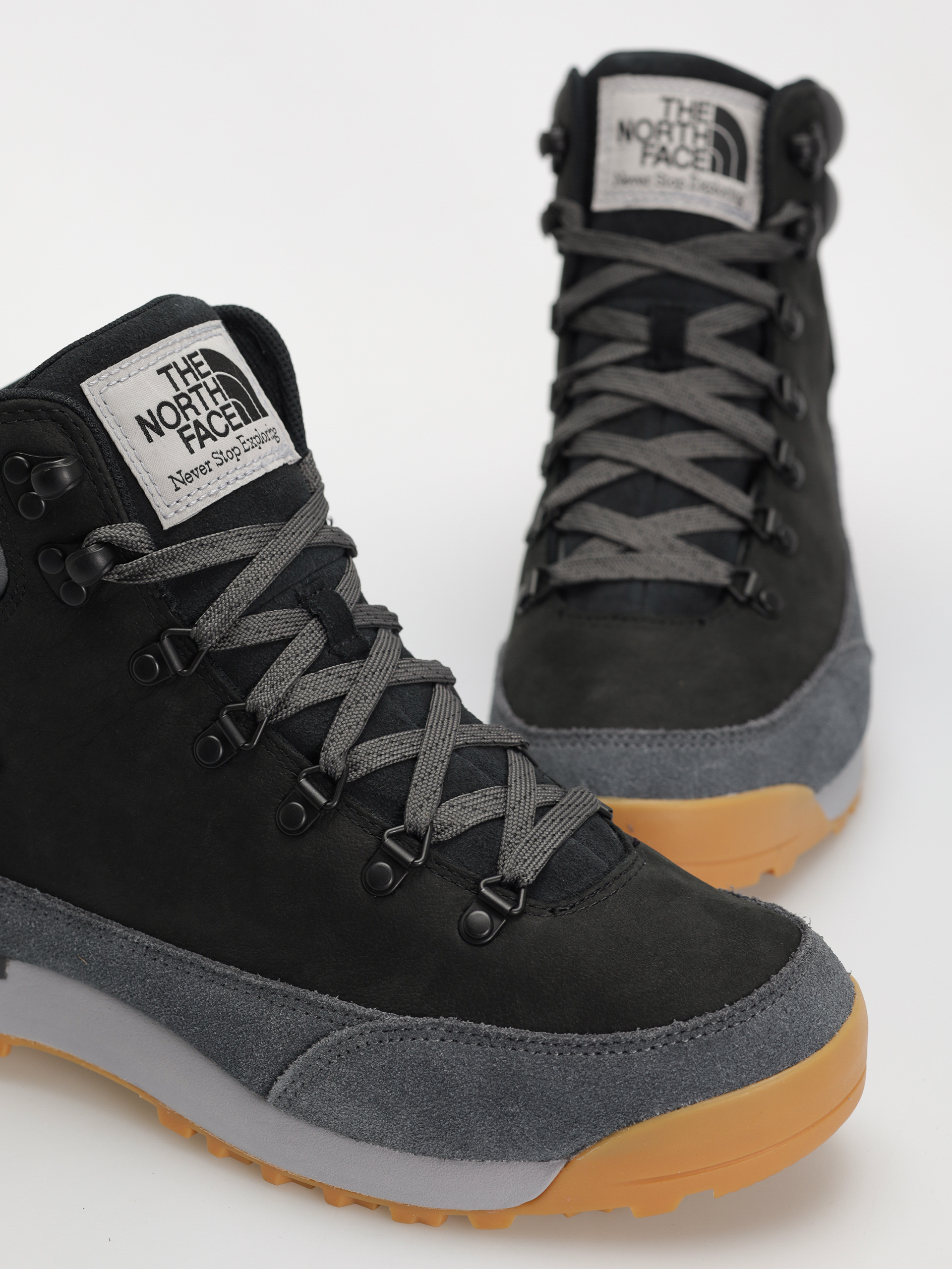 Buty The North Face Back To Berkeley Iv Leather Wp (tnf black/asphalt grey)