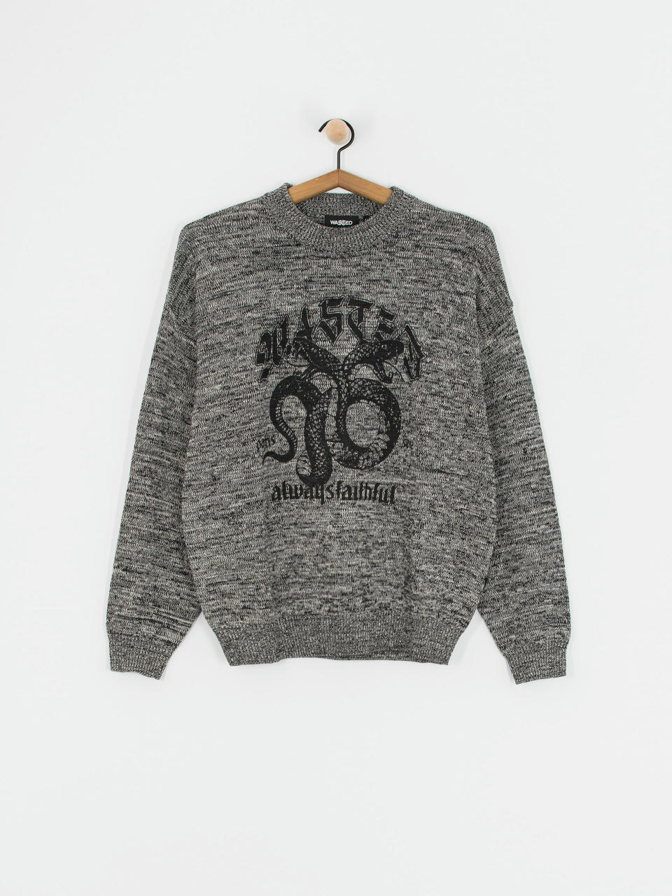 Sweter Wasted Paris Lethal (black/charcoal)