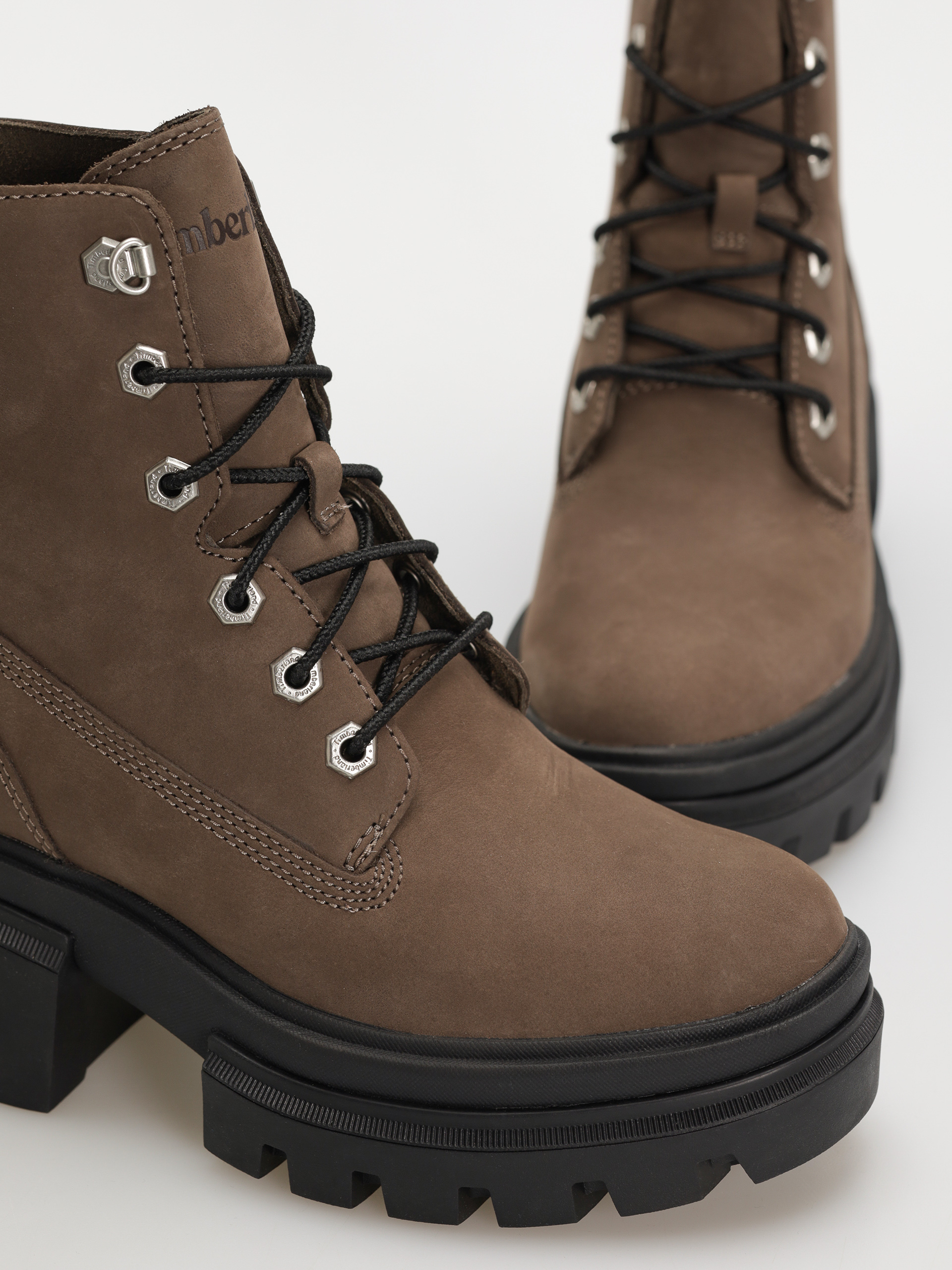 Buty zimowe Timberland Everleigh Mid Lace Up Wmn (medium brown nubuck)