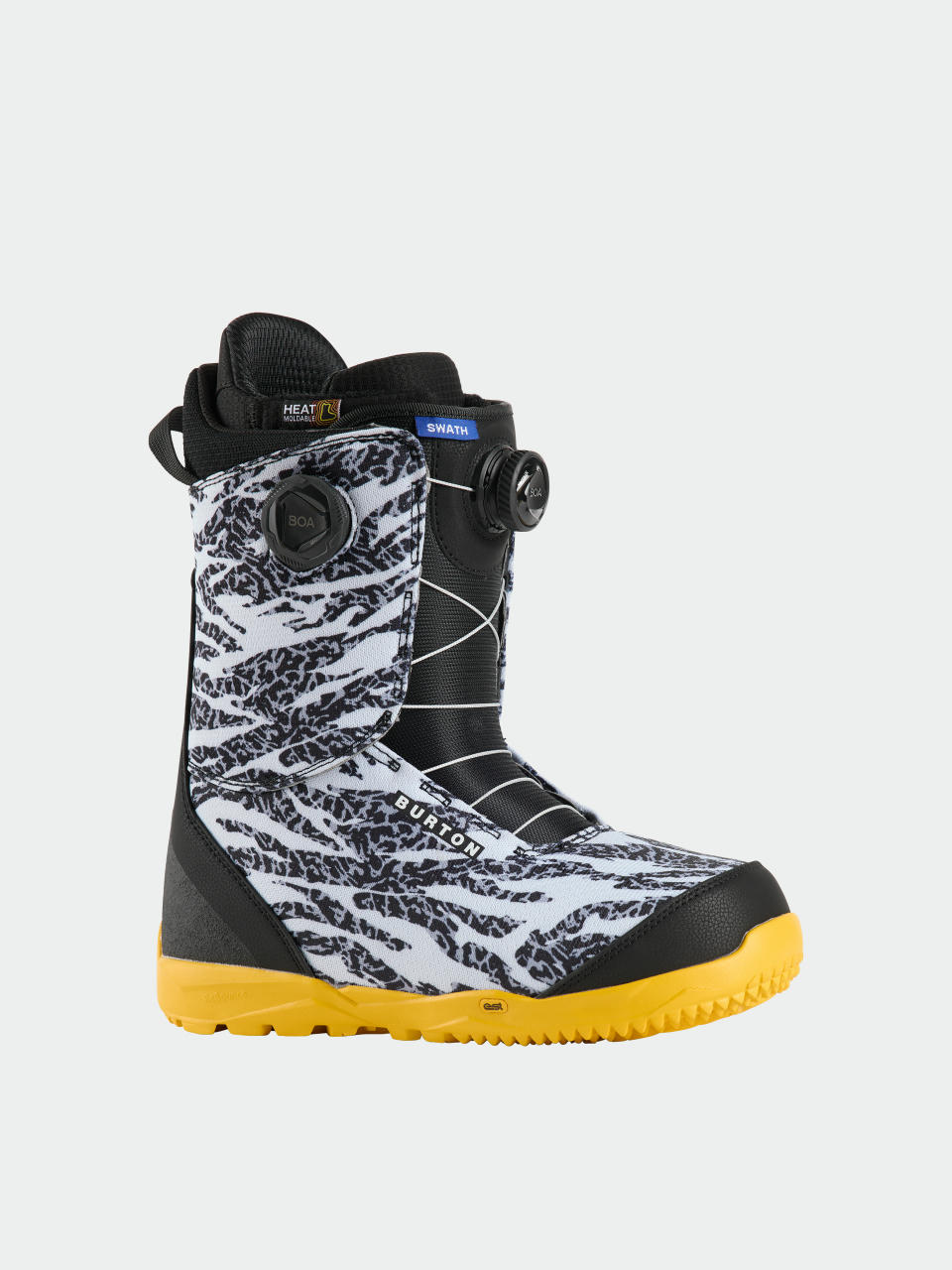 Męskie Buty snowboardowe Burton Swath Boa (zebra/goldenrod)