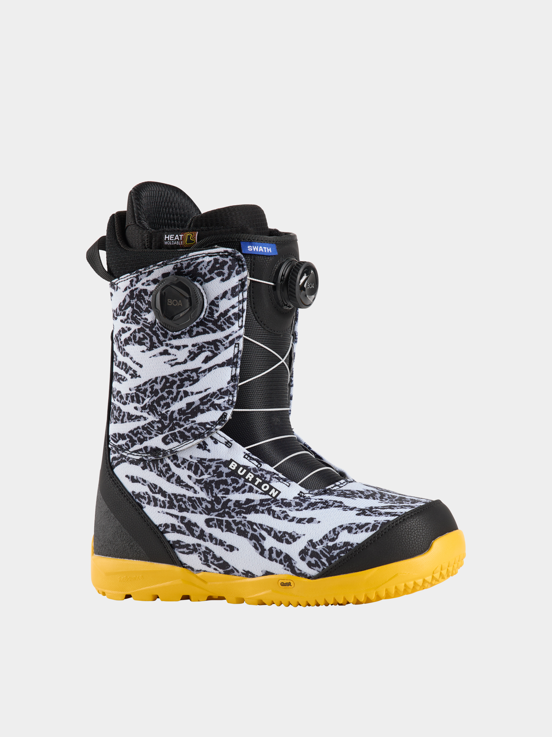 Buty snowboardowe Burton Swath Boa (zebra/goldenrod)