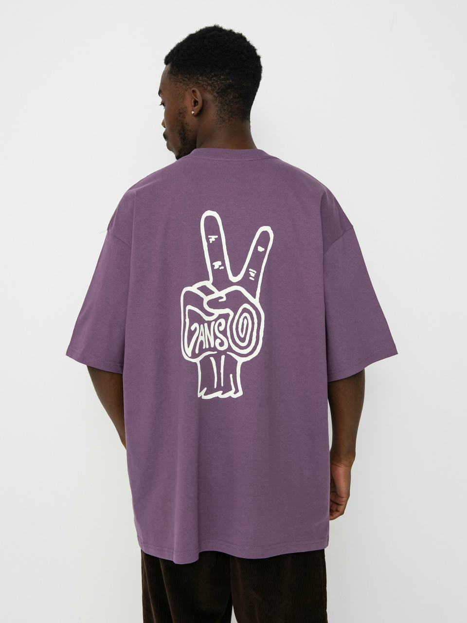 T-shirt Vans V Hand Loose (grape jam)