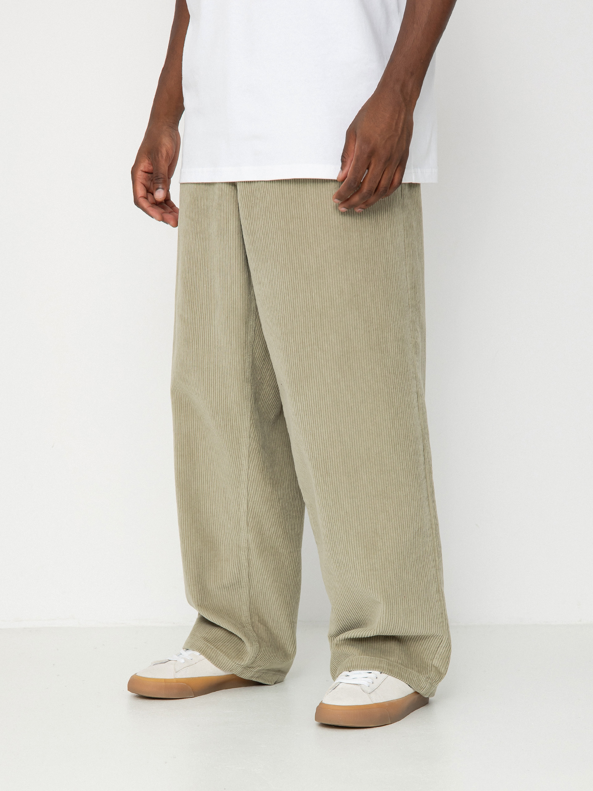 Spodnie OBEY Bigwig Baggy Corduroy (abbey stone)