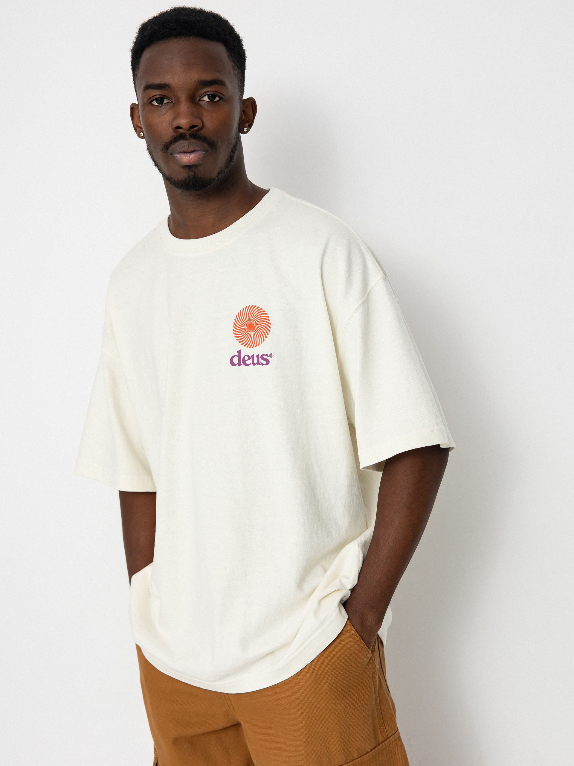 T-shirt Deus Ex Machina Strata (vintage white)