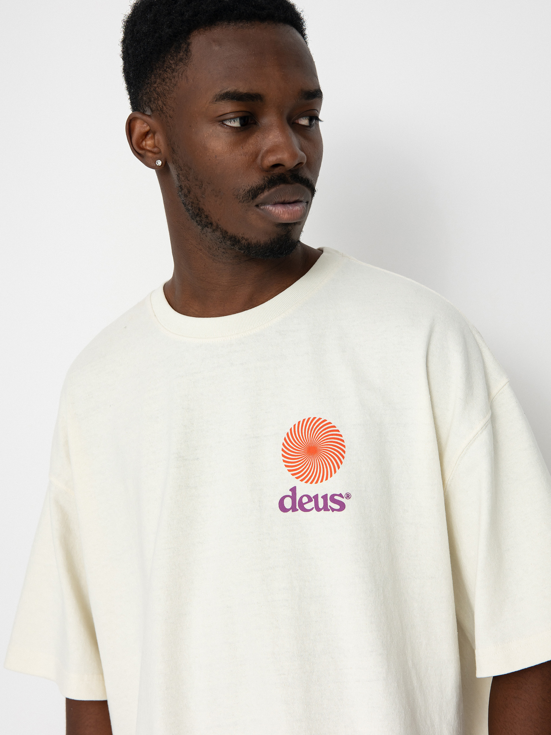 T-shirt Deus Ex Machina Strata (vintage white)