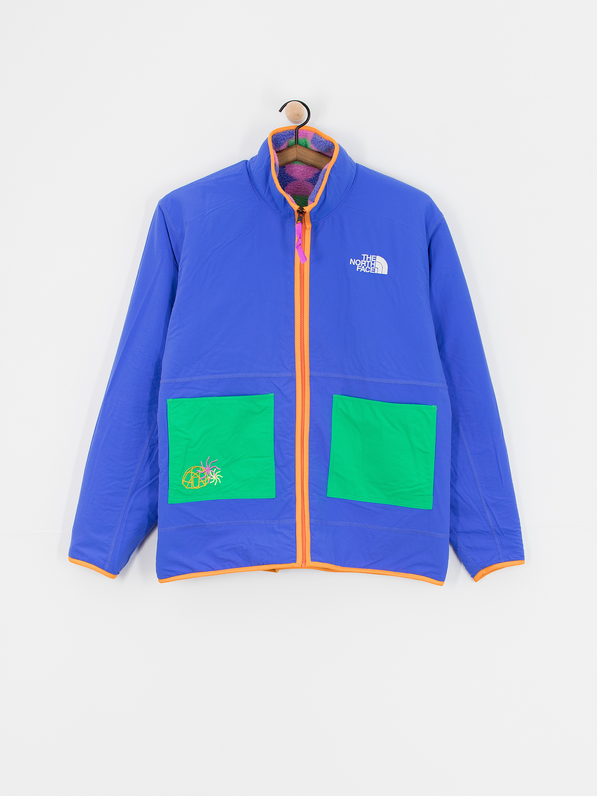 Kurtka The North Face X Yinka Ilori Reversible Fleece (solar blue lets blossom)