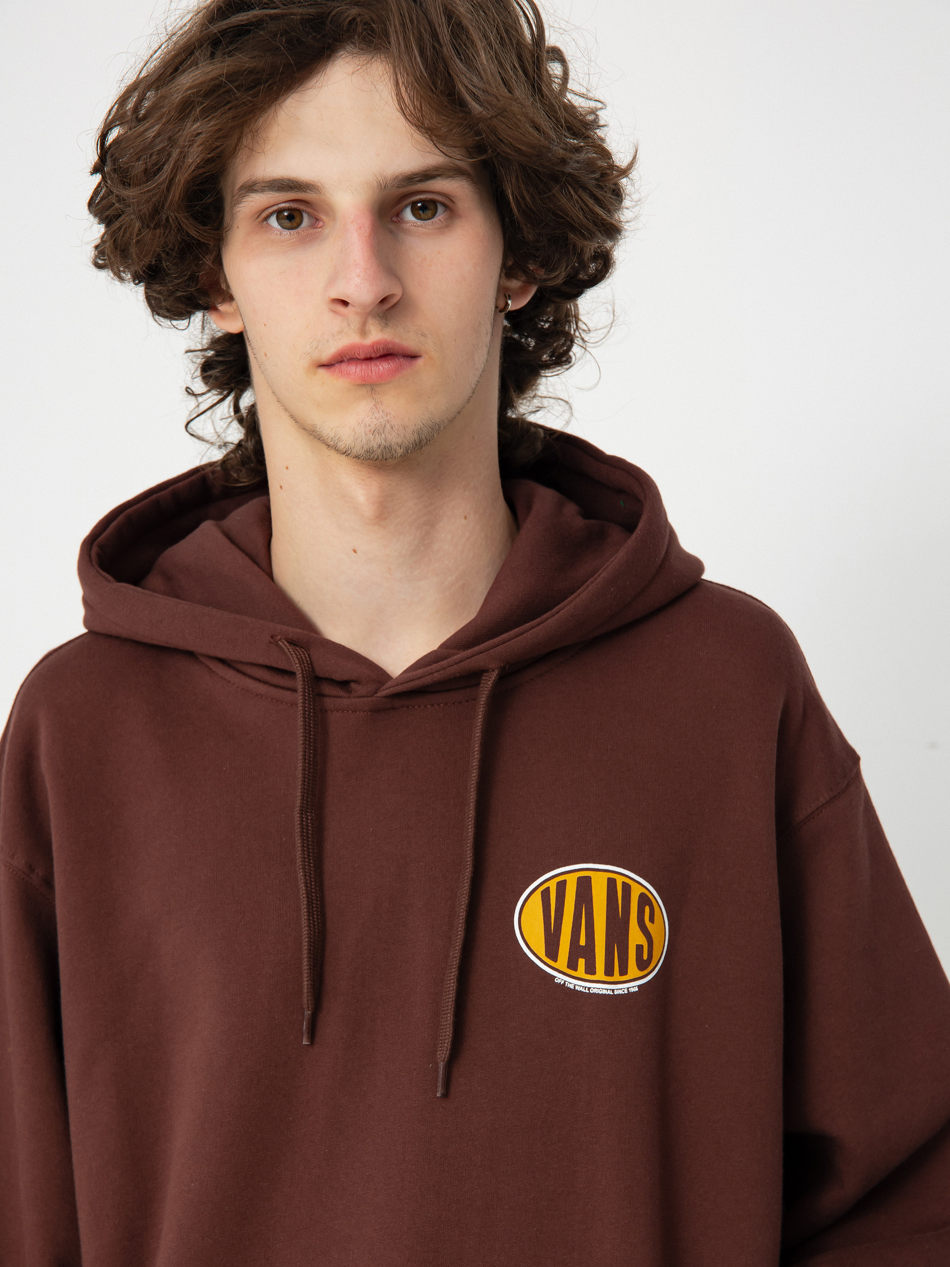 Bluza z kapturem Vans Spray On Loose HD (bitter chocolate)