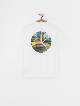 T-shirt Polar Skate Fill Logo Burnside 2084 (white)