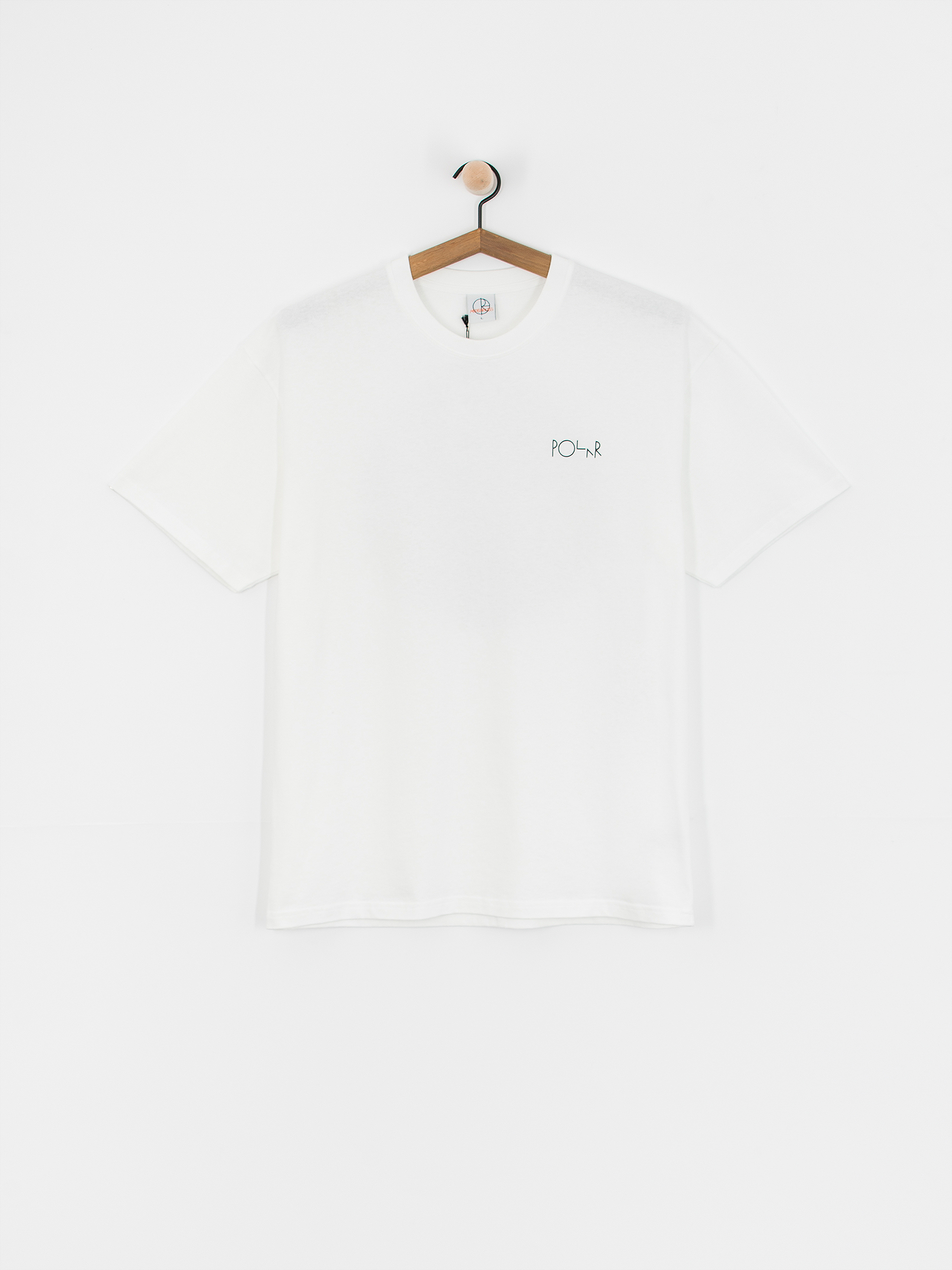 T-shirt Polar Skate Fill Logo Burnside 2084 (white)