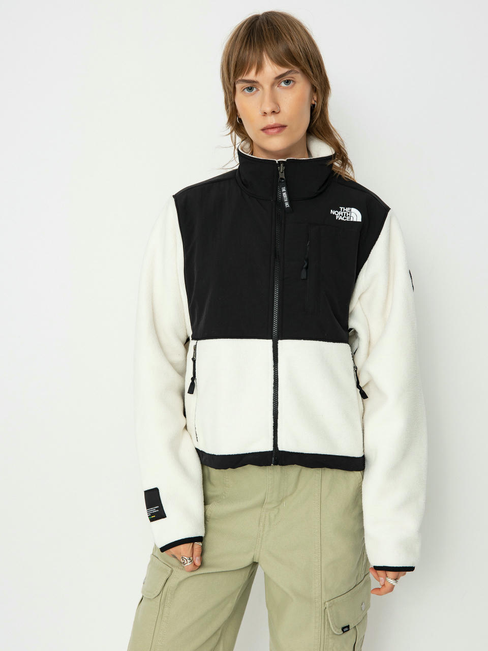 Kurtka The North Face Retro Denali Wmn (white dune/tnf black tn)