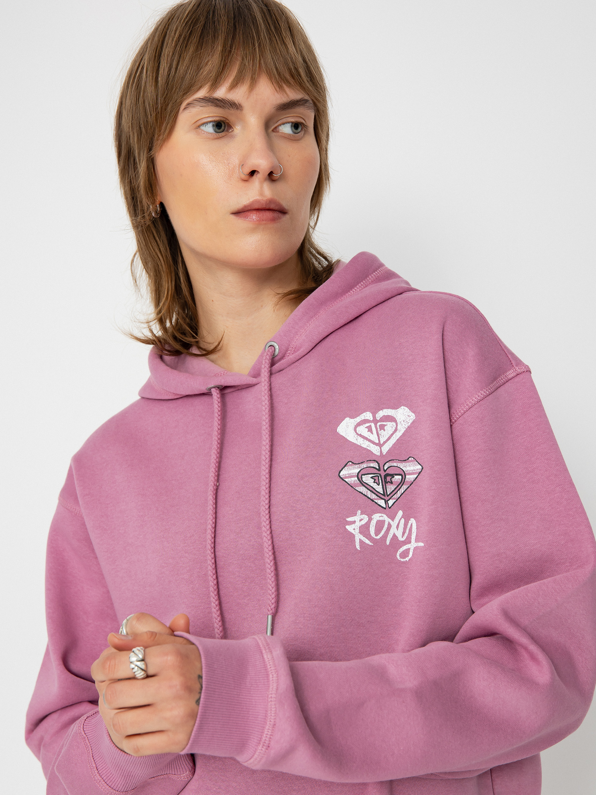 Bluza z kapturem Roxy Surf Stoked Brushed A HD Wmn (mauve orchid)