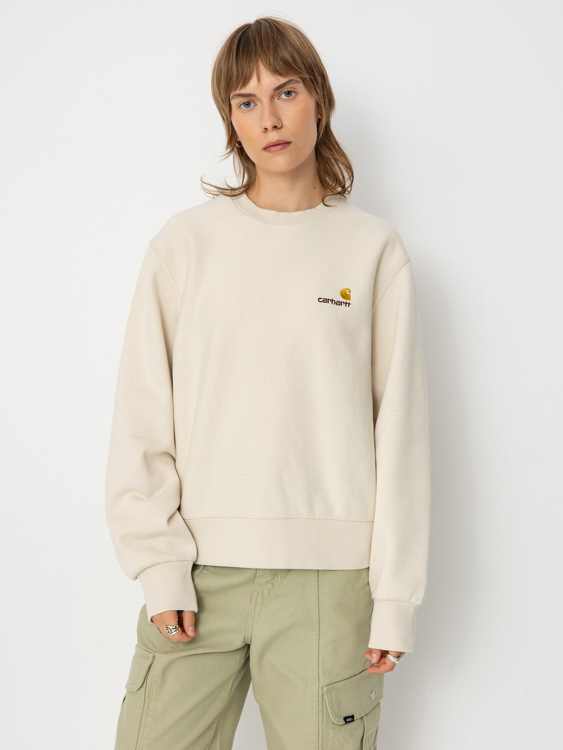 Bluza Carhartt WIP American Script Wmn (moonbeam)