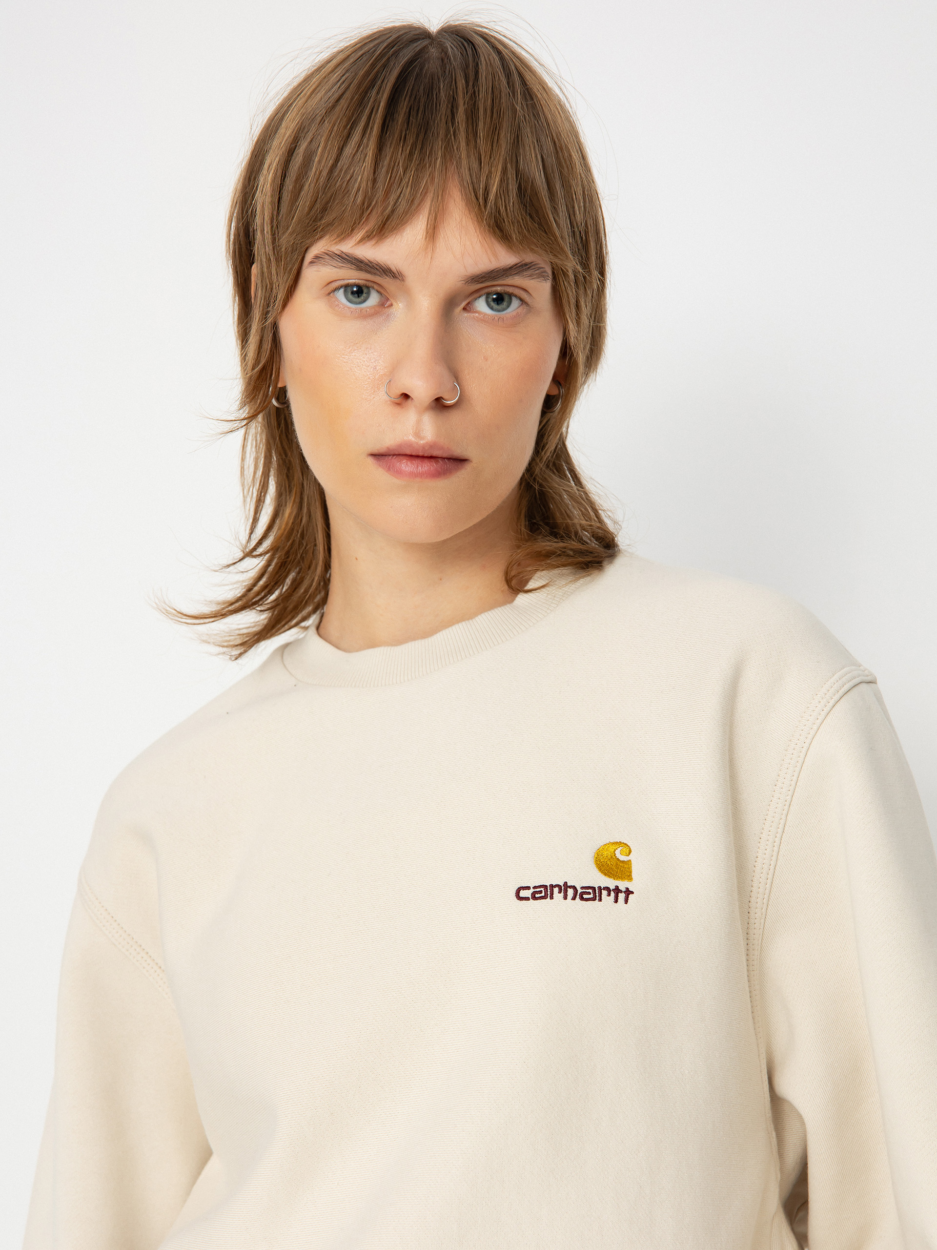 Bluza Carhartt WIP American Script Wmn (moonbeam)