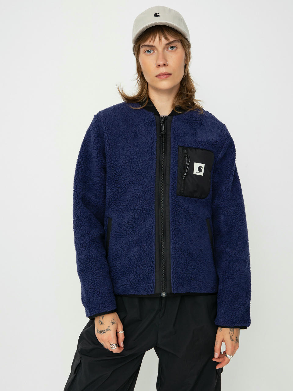 Damski Polar Carhartt WIP Janet (aura/black)